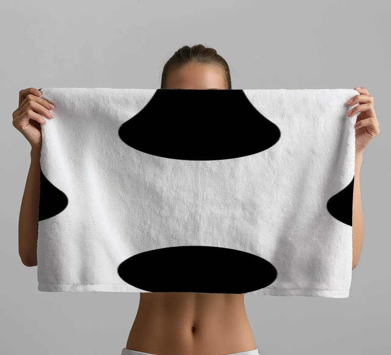 Mostra Bauhaus 1923 Figure geometriche B/N asciugamano da bagno da NorwesClub