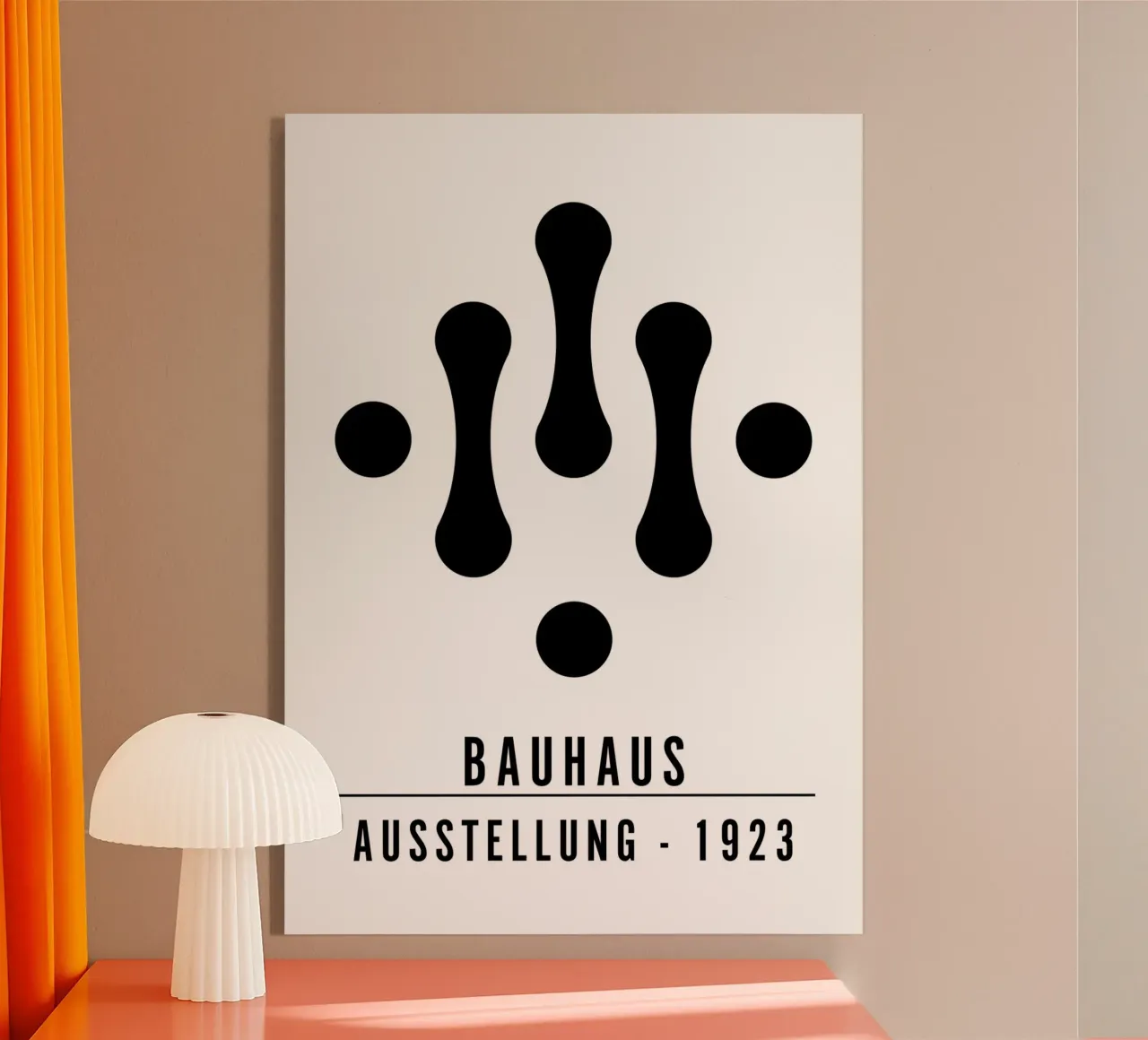 Mostra Bauhaus 1923 Figure geometriche B/N plexiglass da NorwesClub
