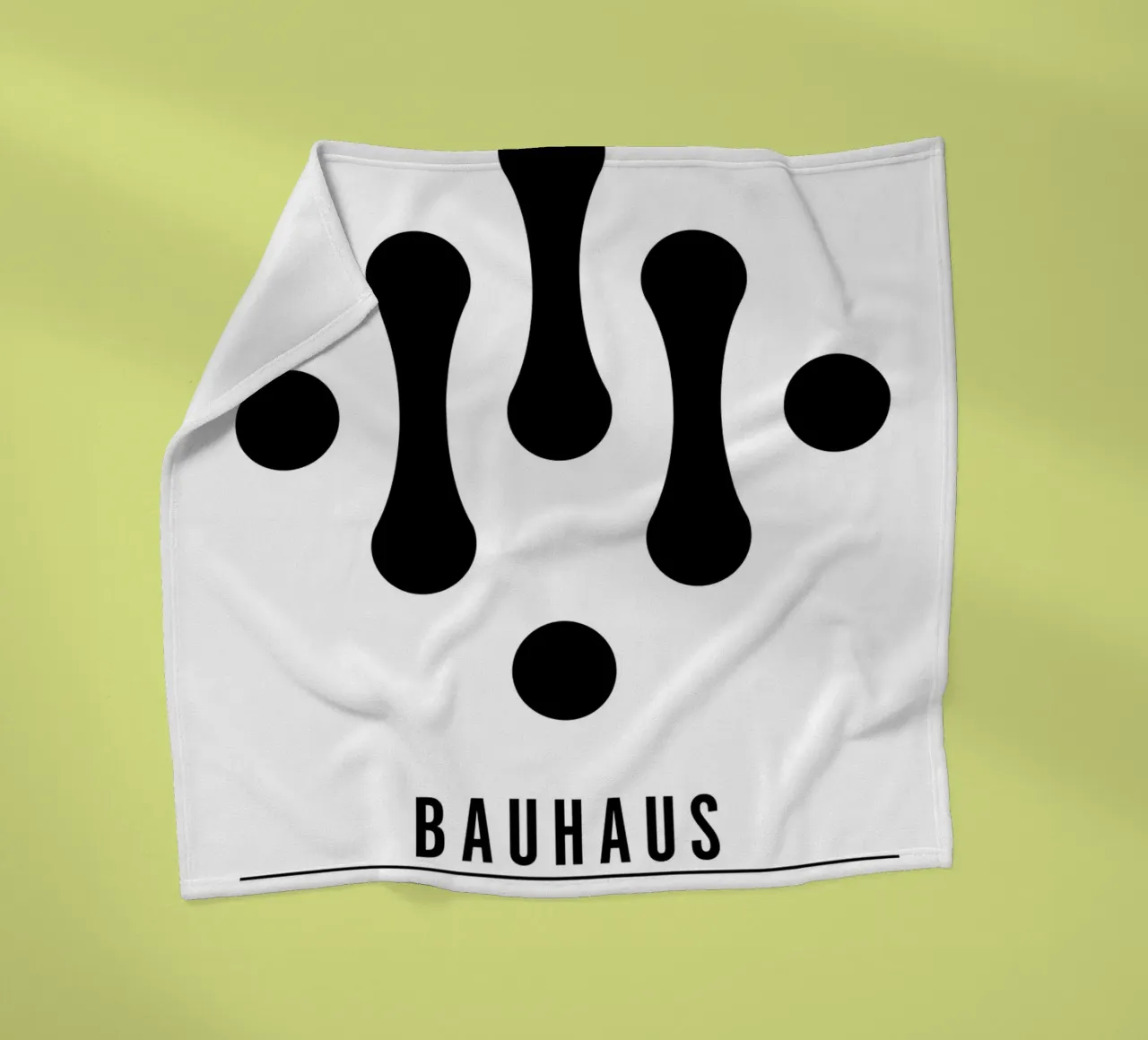 Mostra Bauhaus 1923 Figure geometriche B/N coperta in pile da NorwesClub