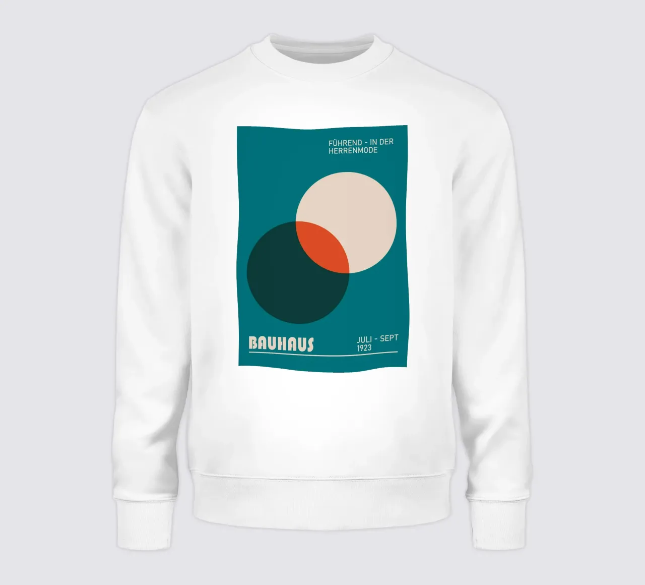 Bauhaus Forme geometriche Moda Uomo 1923 Stampa felpa da NorwesClub