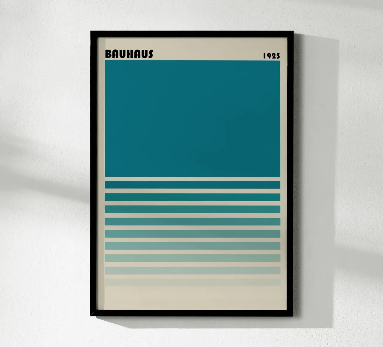 Stampa Bauhaus geometrica a righe a blocchi di colore 1923 carta hahnemühle da NorwesClub