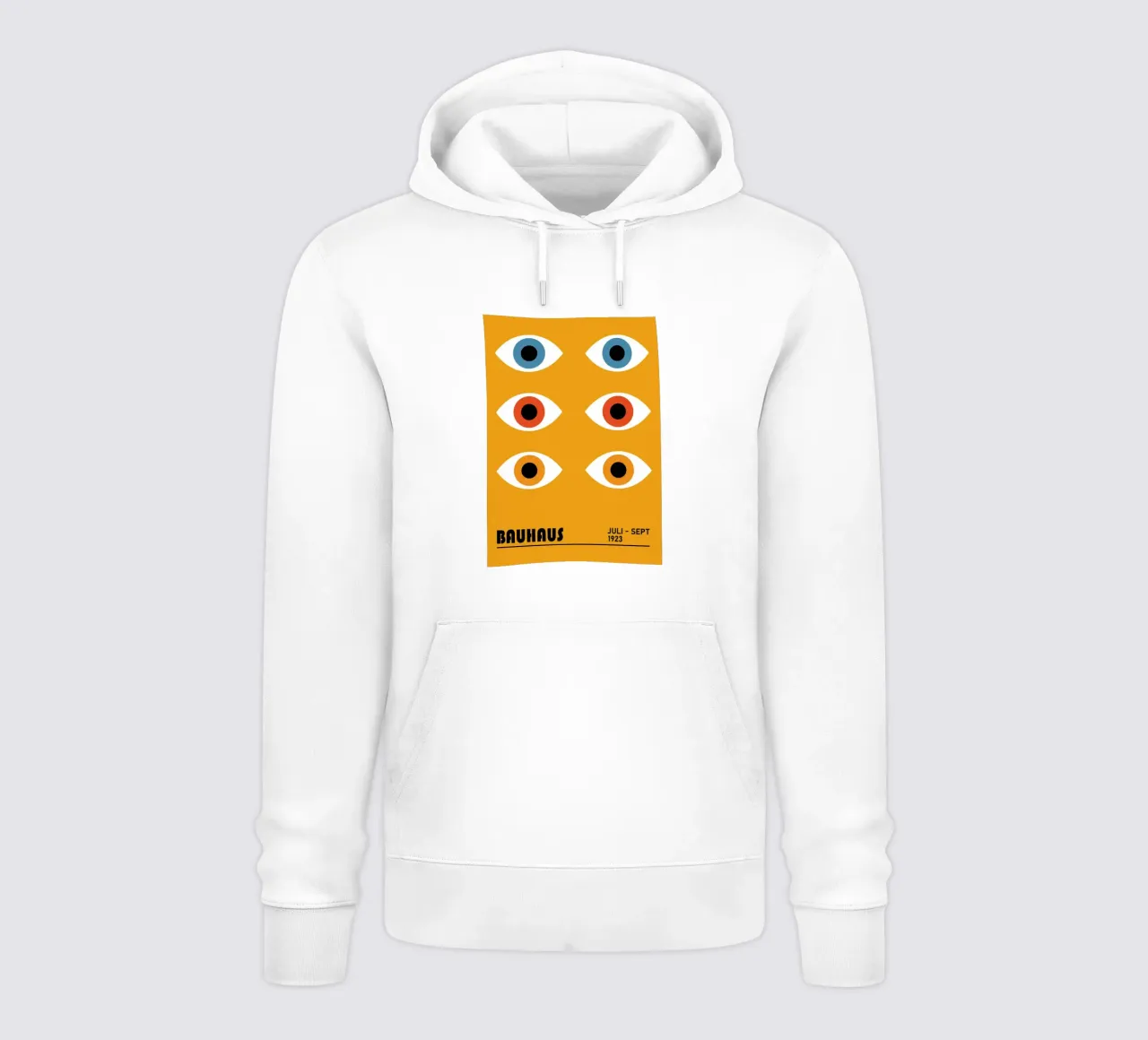 Bauhaus Círculos Geométricos Color Abstracto 1923 sudadera con capucha de NorwesClub
