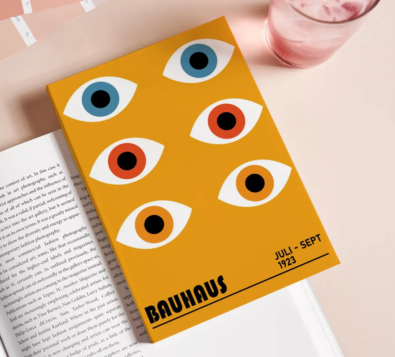 Bauhaus Geometric Circles Color Abstract 1923 notebook by NorwesClub
