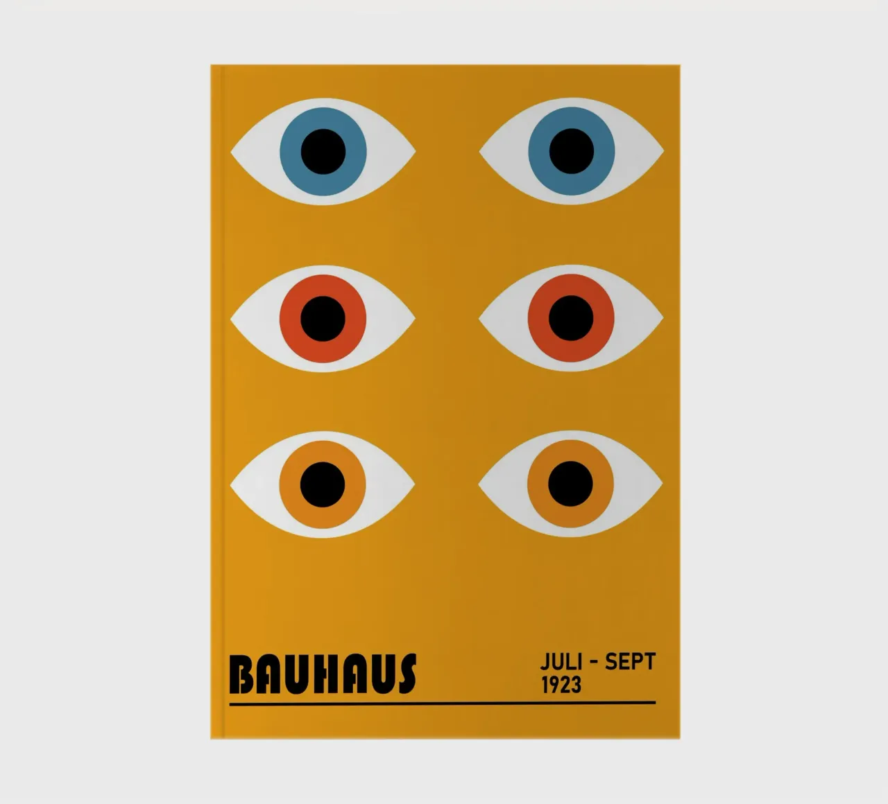 Bauhaus Geometric Circles Color Abstract 1923 notebook by NorwesClub
