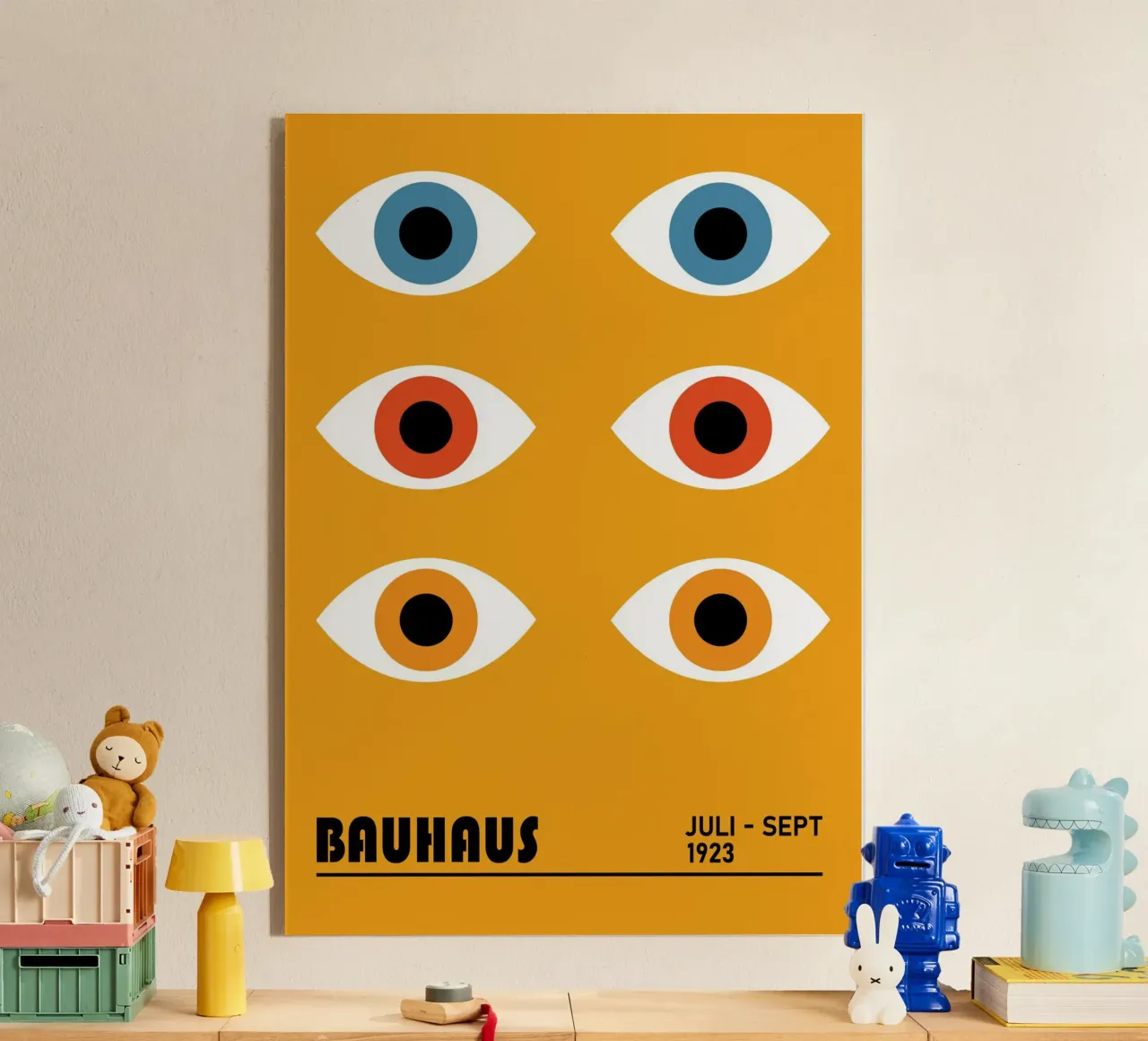 Bauhaus Círculos Geométricos Color Abstracto 1923 metacrilato de NorwesClub