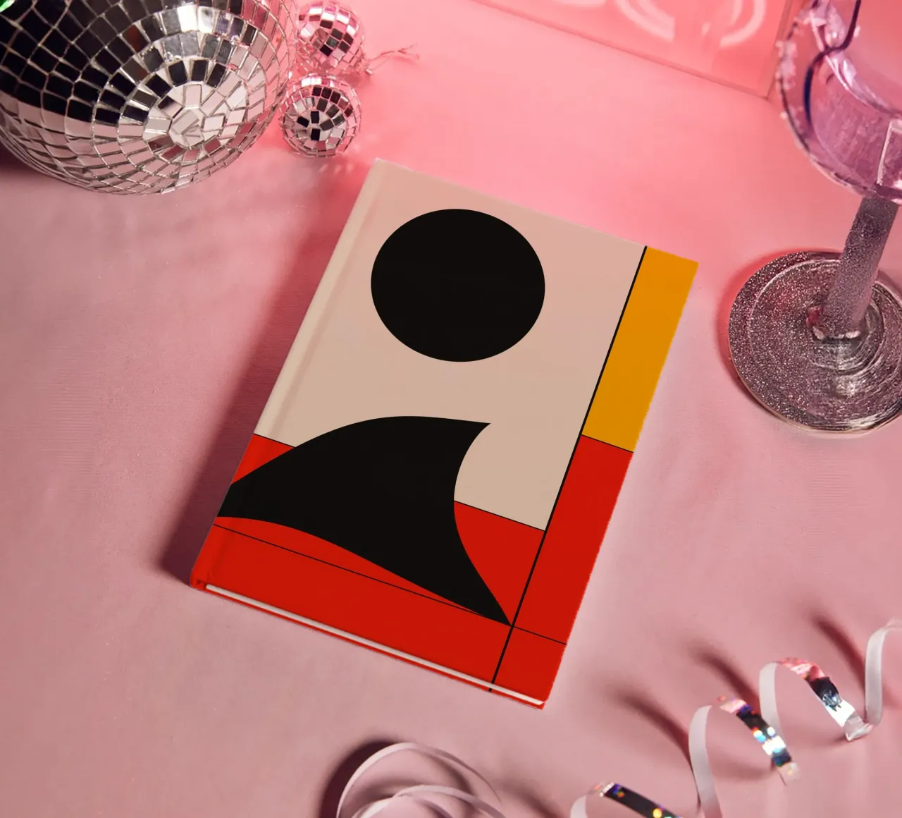 Bauhaus geometry summer wave notebook by Little Dean
