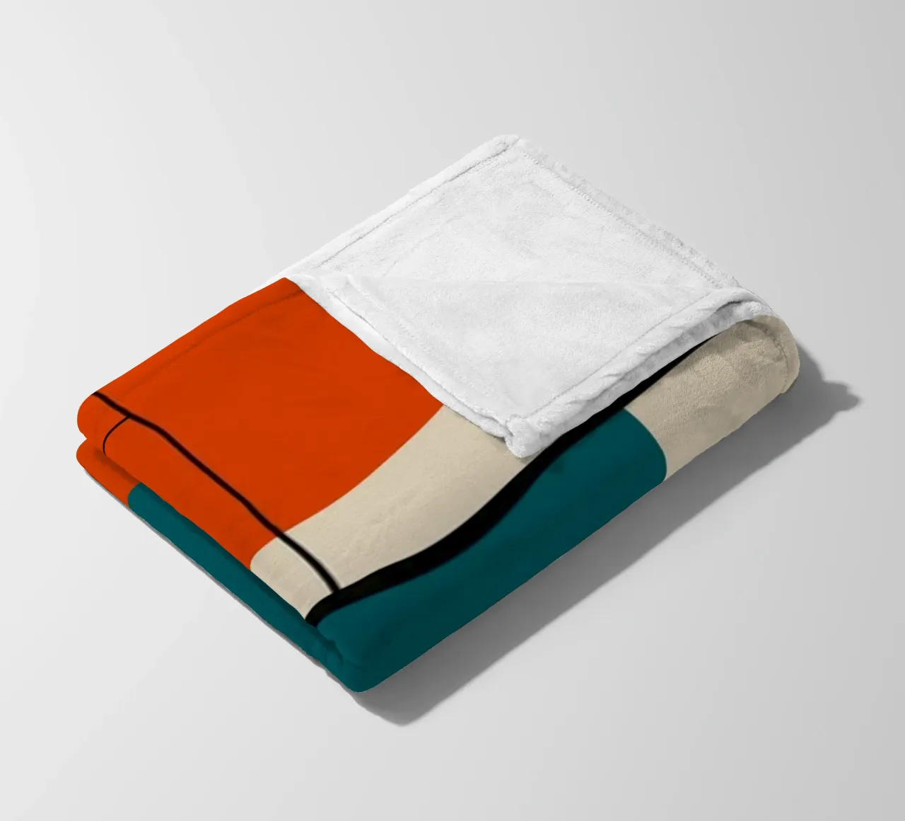 Paesaggio minimale Bauhaus coperta in pile da Little Dean