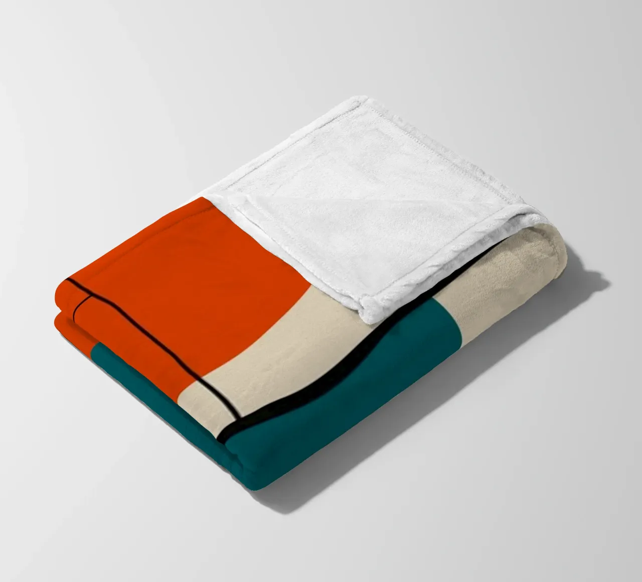 Paesaggio minimale Bauhaus coperta in pile da Little Dean