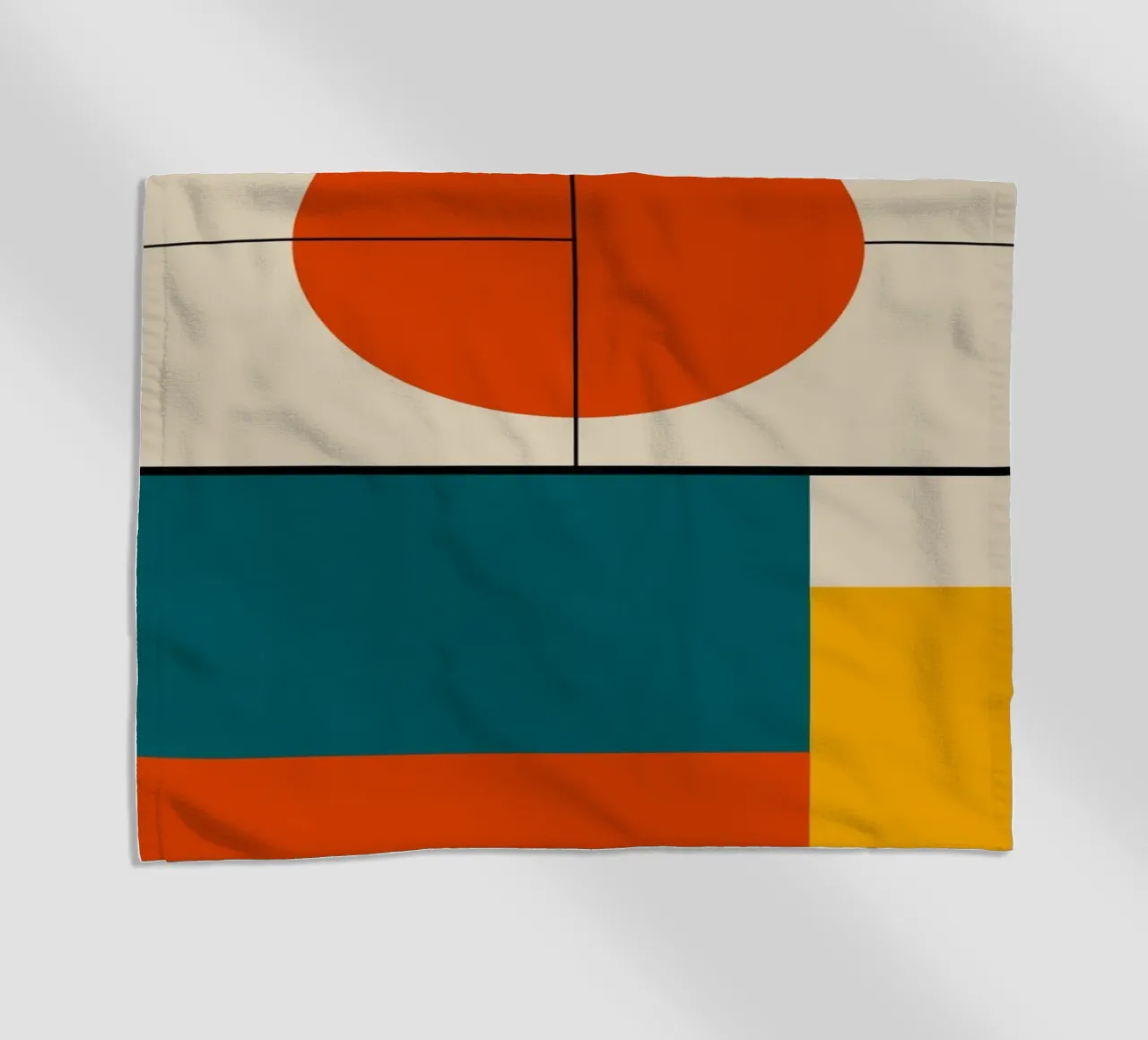 Paesaggio minimale Bauhaus telo mare da Little Dean