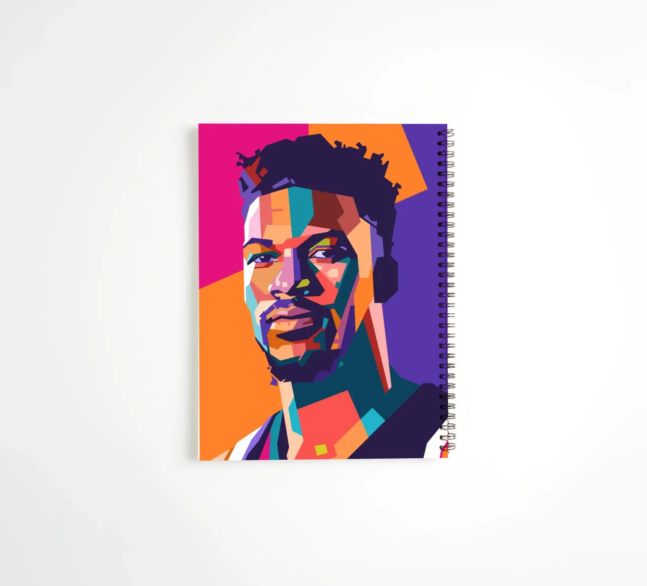 Jimmy Butler basketball player spiral notebook by Hantamrata