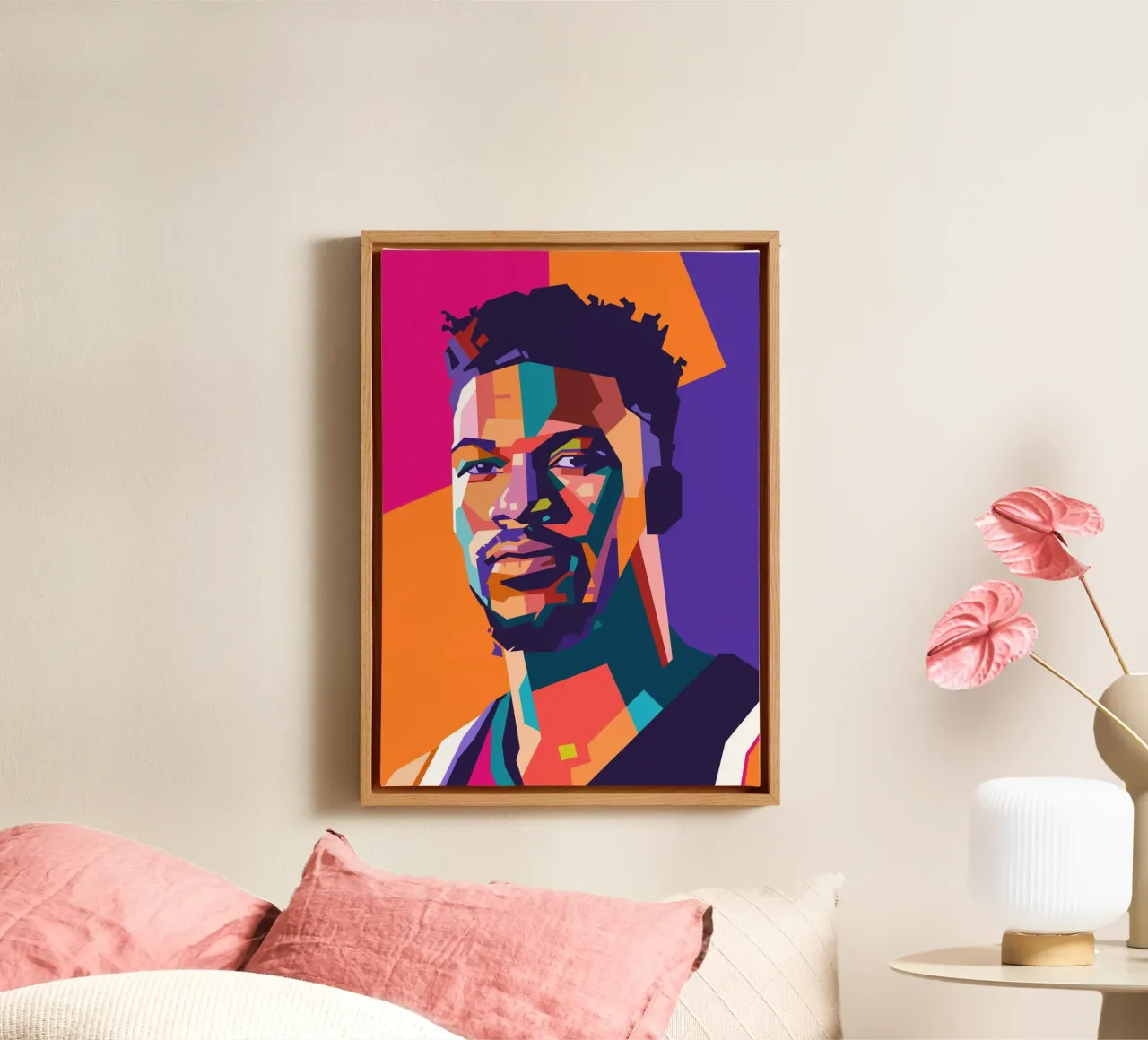 Jimmy Butler basketball player canvas by Hantamrata