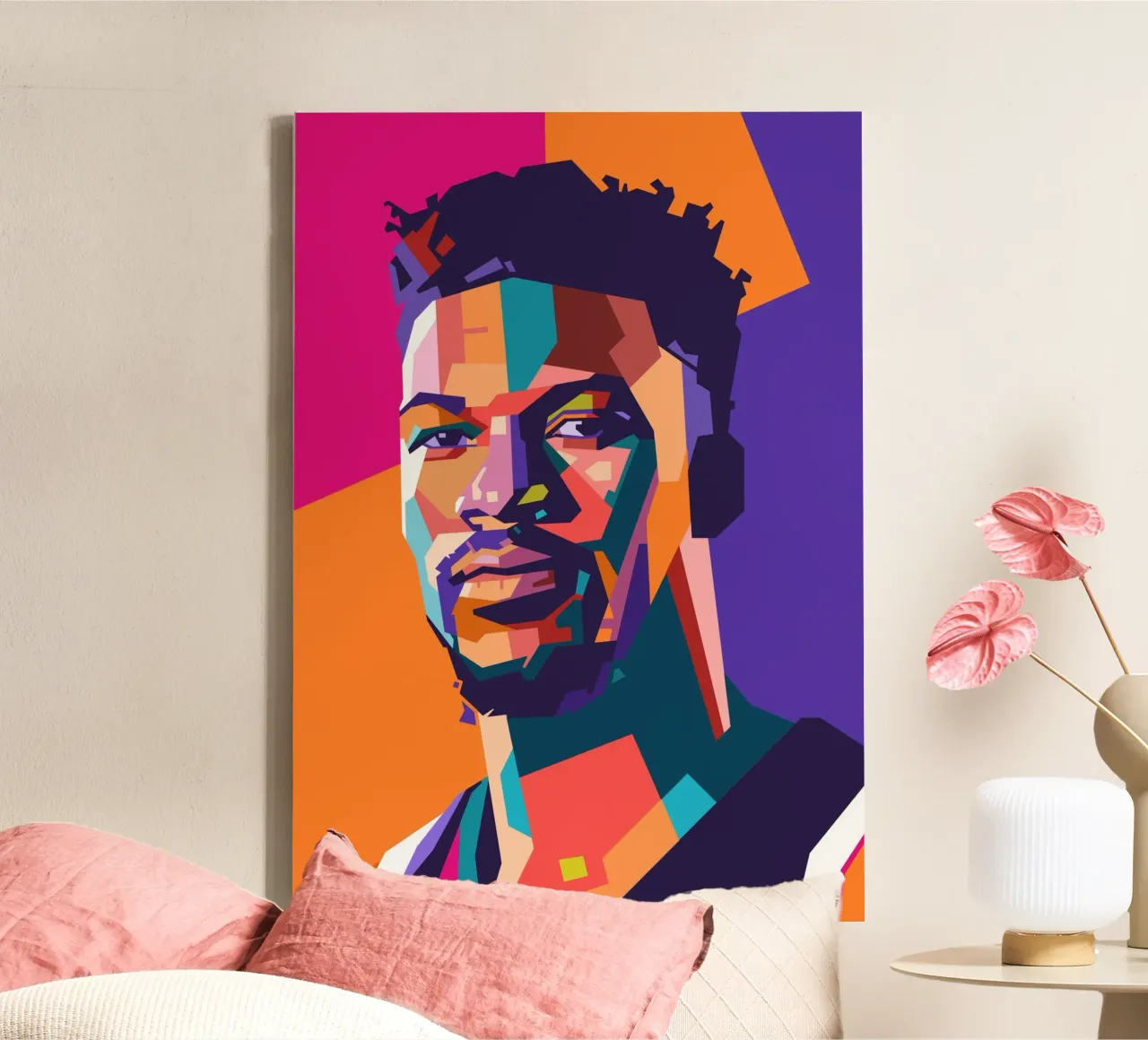 Jimmy Butler basketball player canvas by Hantamrata