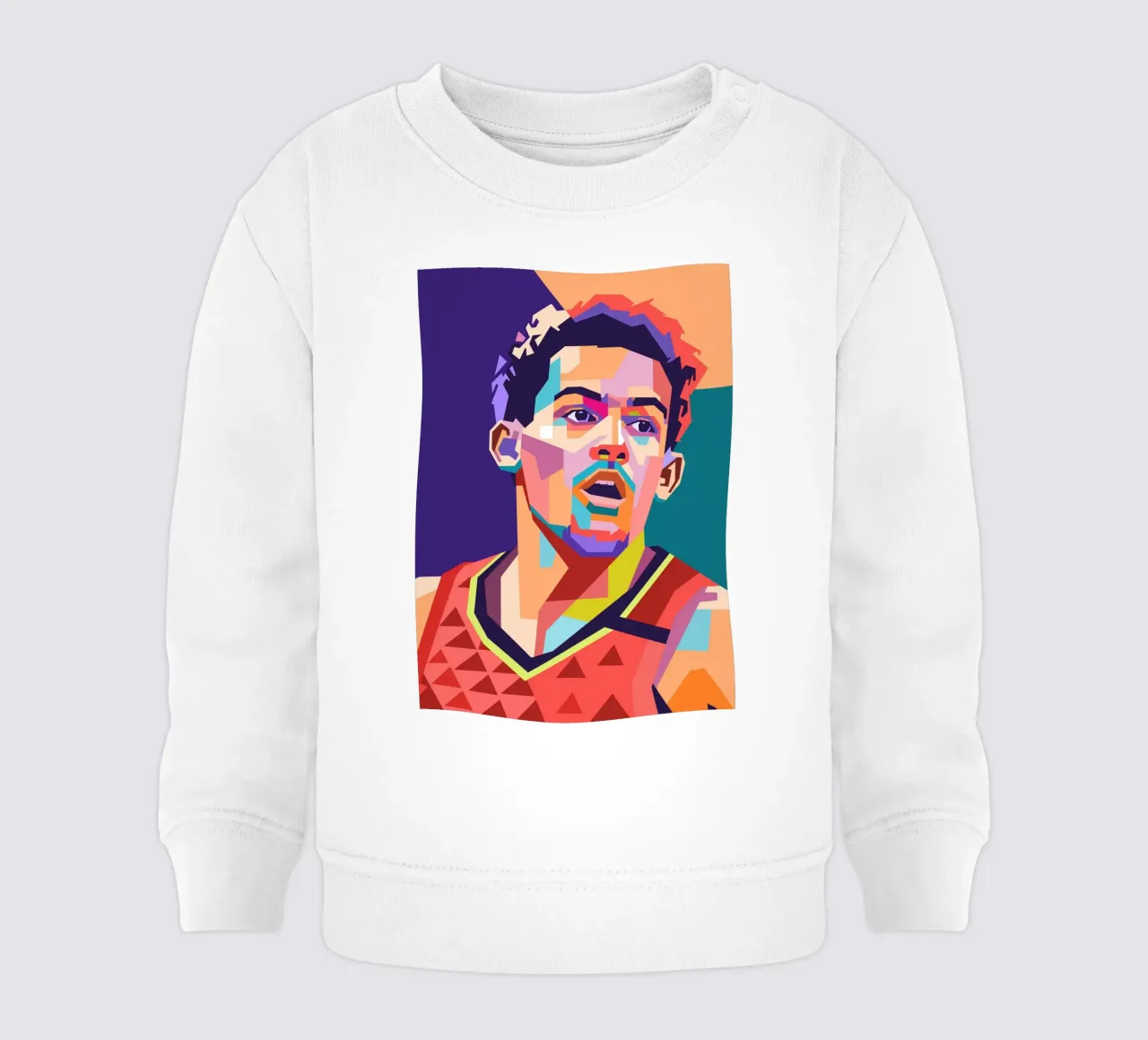 Trae Young giocatore di basket felpa neonato da Hantamrata