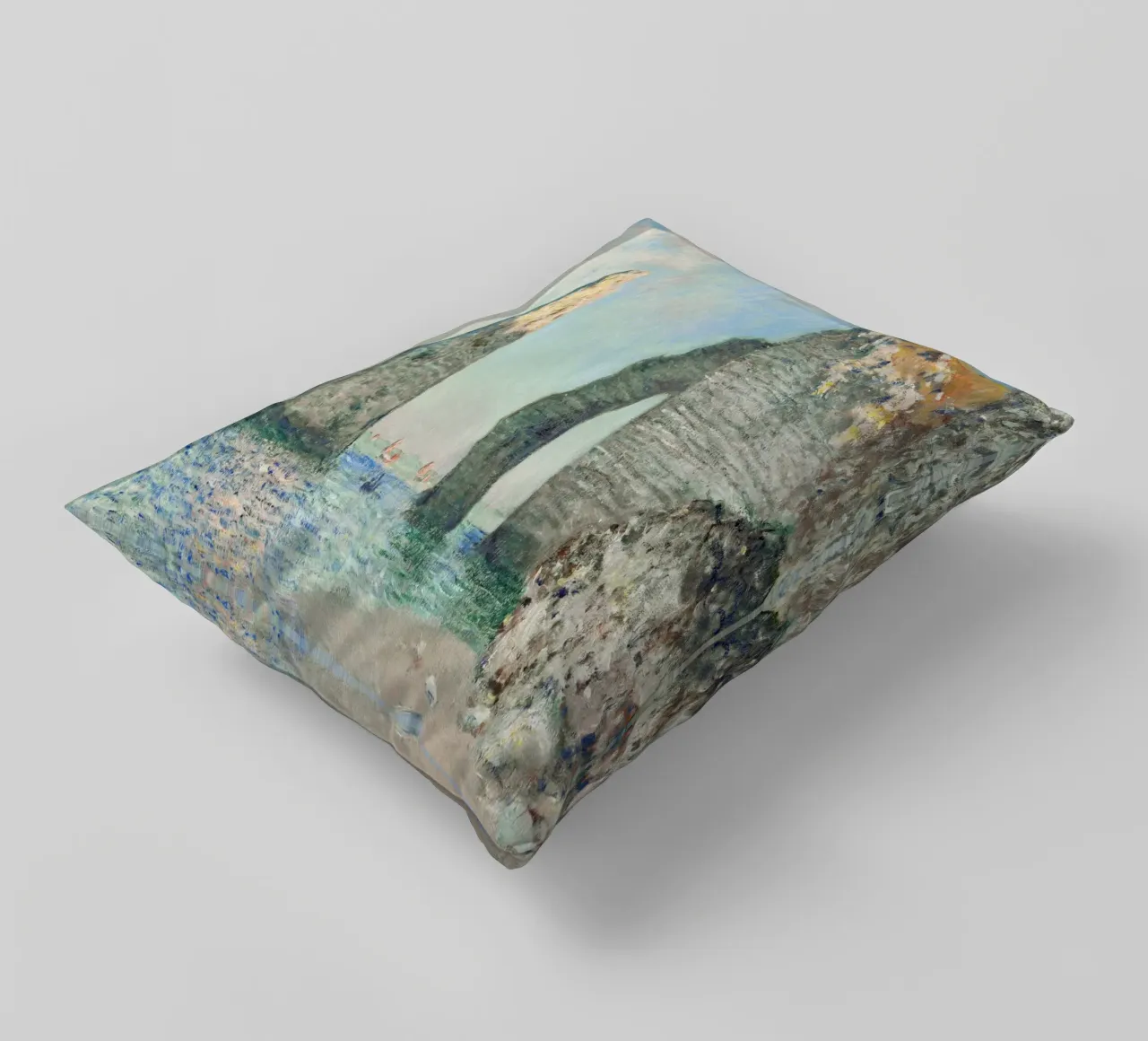 Le scogliere di Étretat di Claude Monet (1885) cuscino da Monet Art Prints