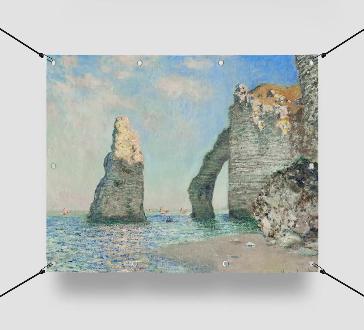 Le scogliere di Étretat di Claude Monet (1885) telo in pvc da Monet Art Prints