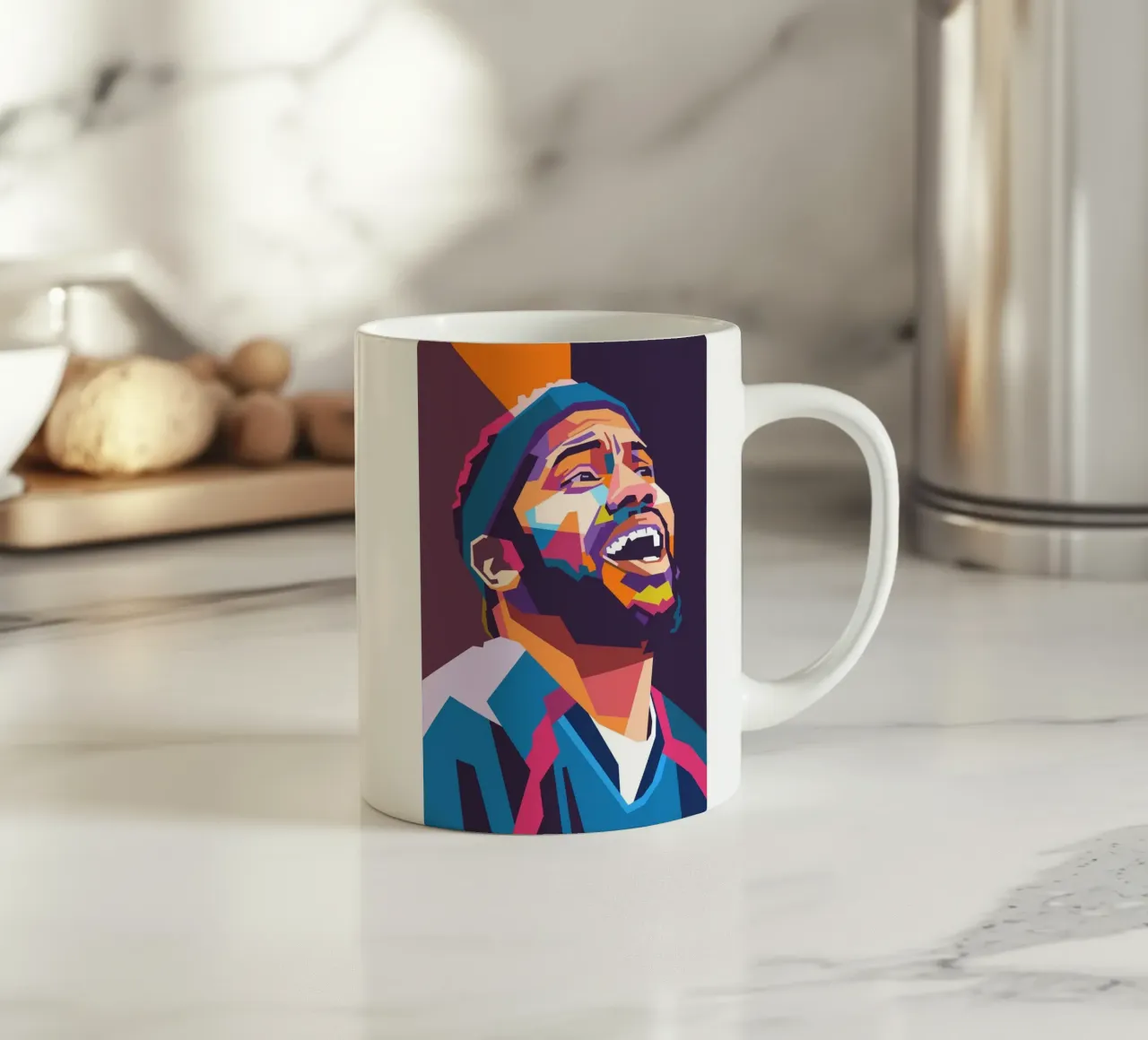 Rasheed Wallace, emblemático jugador de baloncesto taza de cerámica de Hantamrata