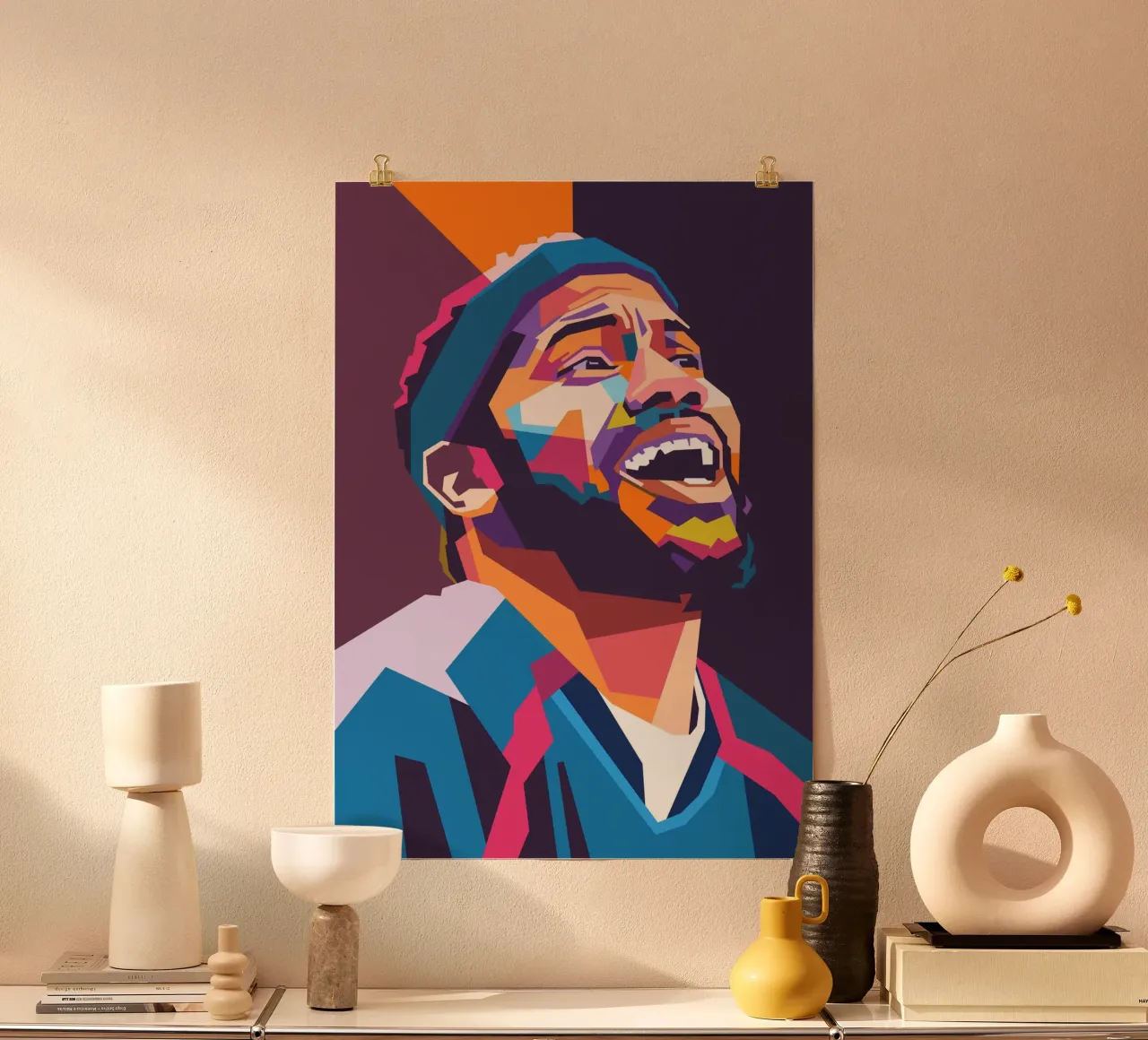 Rasheed Wallace, giocatore di basket icona poster con telaio in plastica da Hantamrata