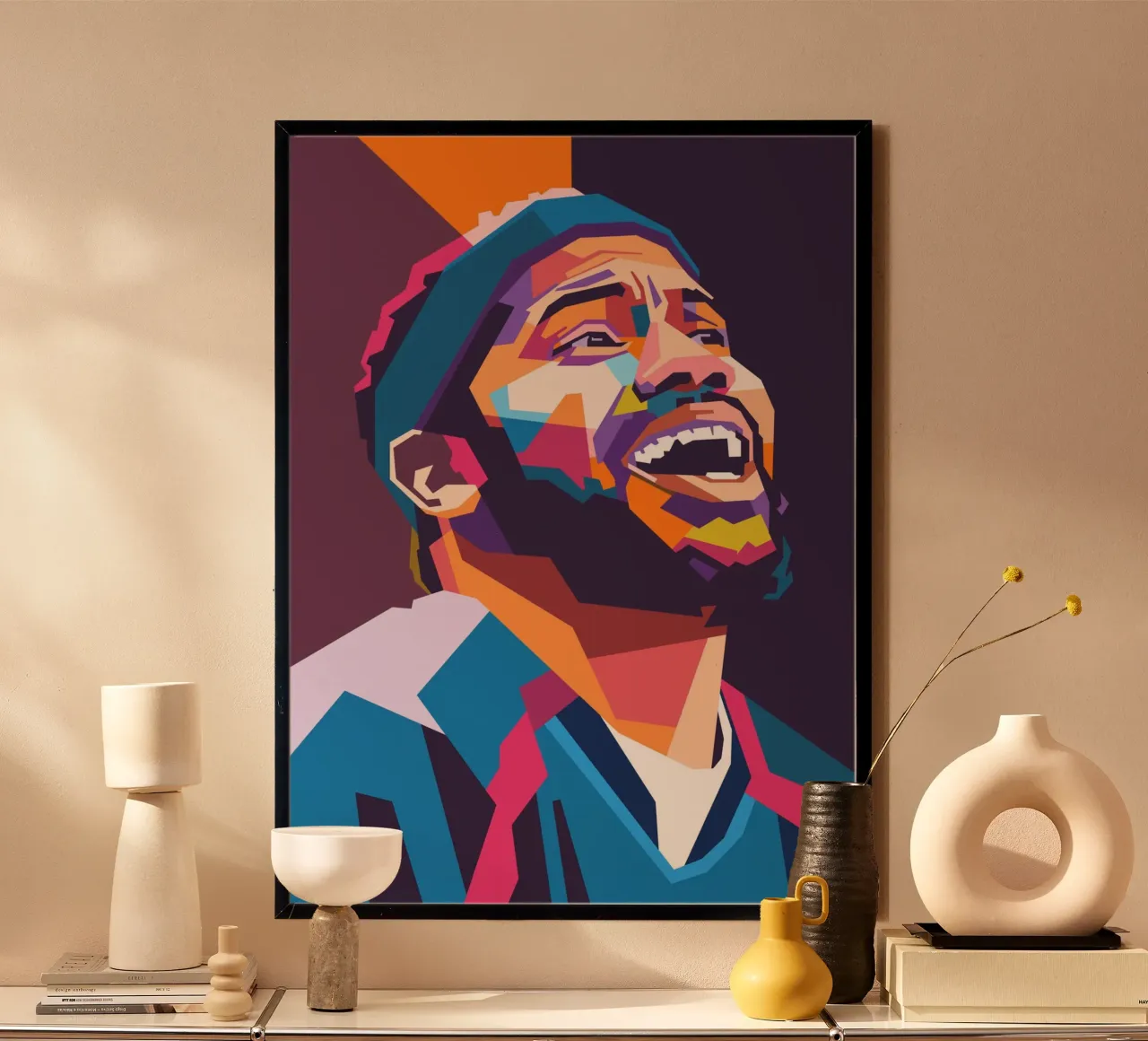 Rasheed Wallace, giocatore di basket icona poster con telaio in plastica da Hantamrata