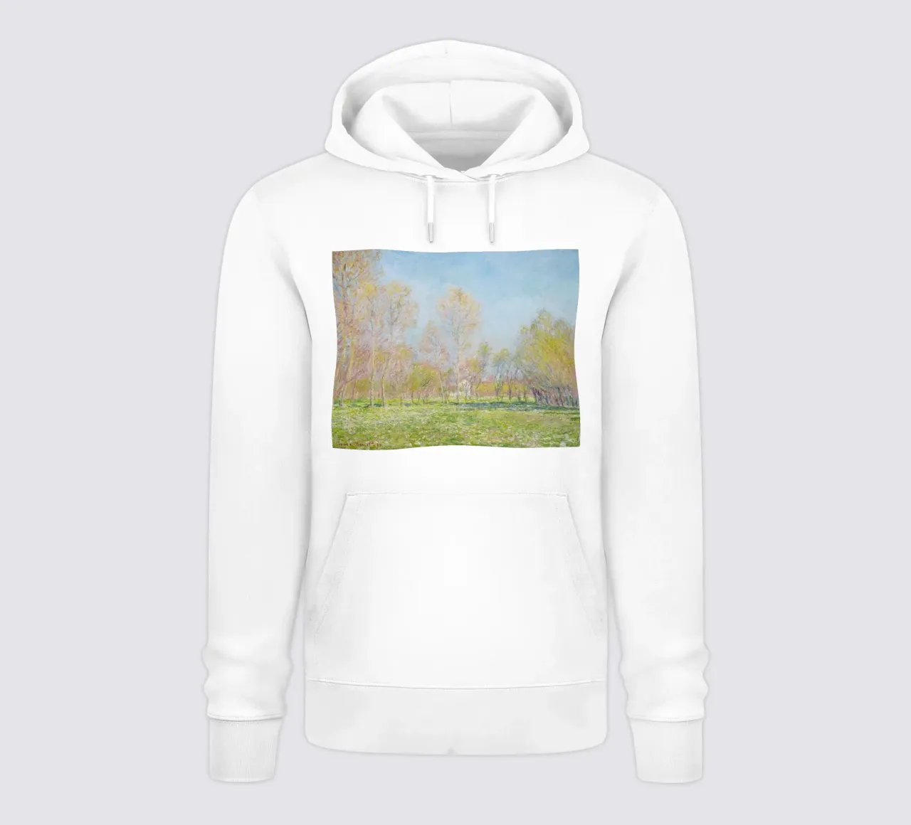 Claude Monet's Spring in Giverny (1890) sudadera con capucha de Monet Art Prints