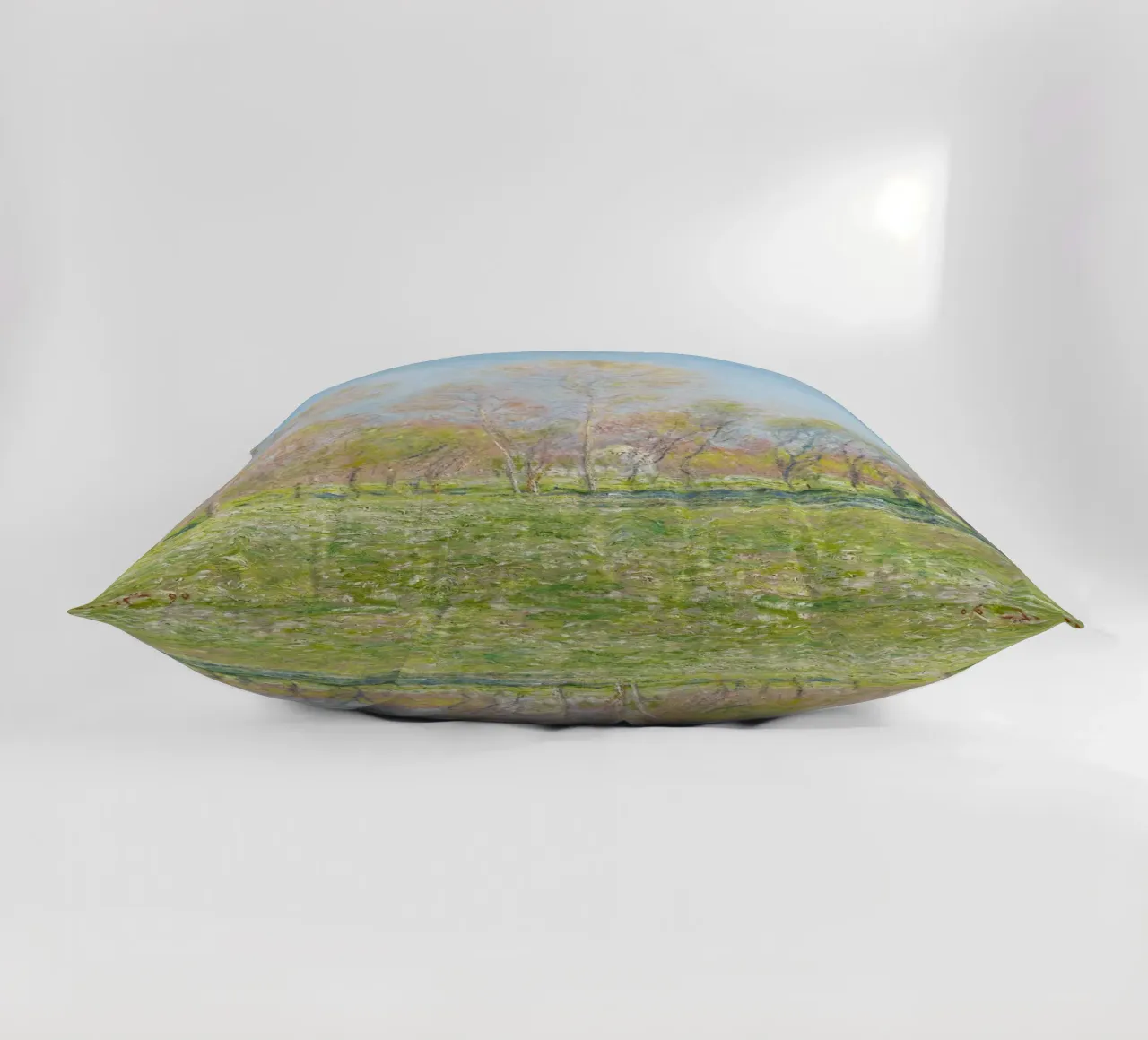 Claude Monet's Spring in Giverny (1890) cuscino da Monet Art Prints