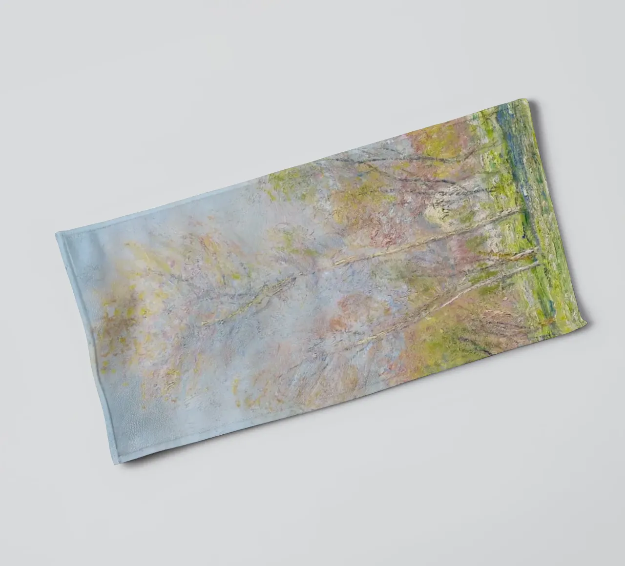 Claude Monet's Spring in Giverny (1890) asciugamano da bagno da Monet Art Prints