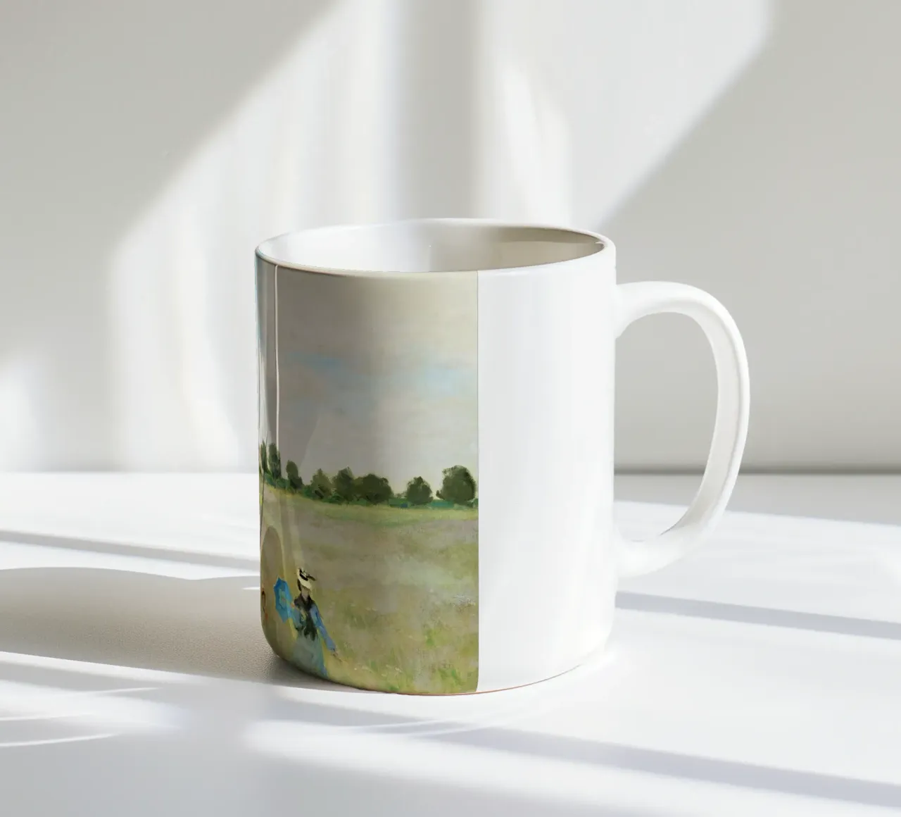 Claude Monet's The Poppy Field near Argenteuil (1873) ceramic mug by Monet Art Prints
