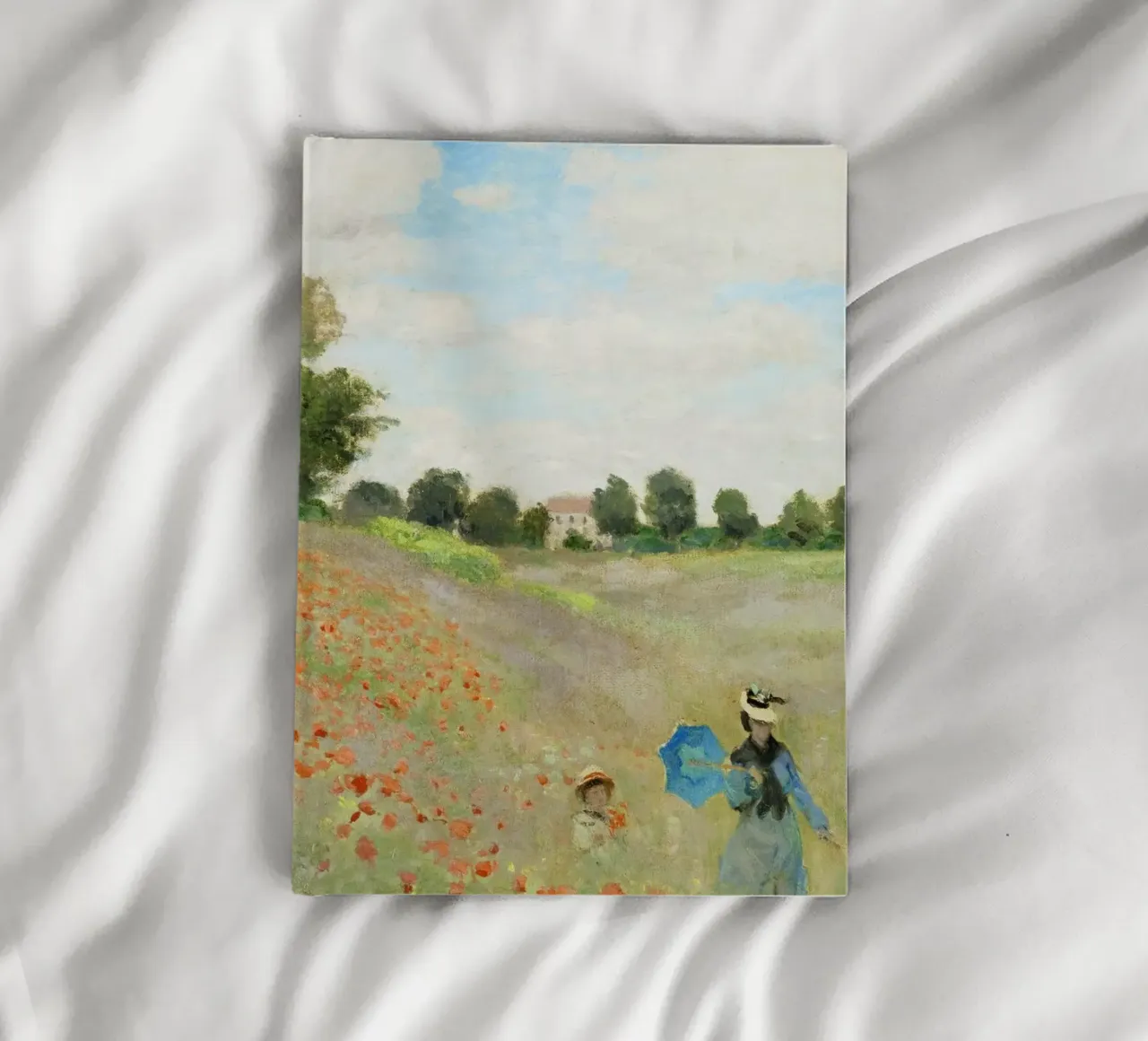 Claude Monet's The Poppy Field near Argenteuil (1873) notebook by Monet Art Prints
