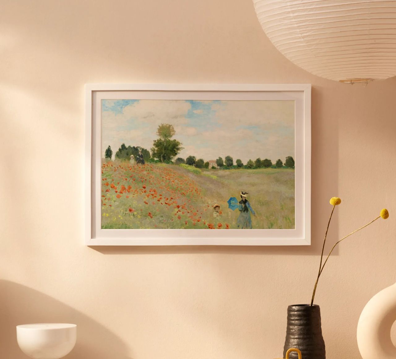 Claude Monets Das Mohnfeld bei Argenteuil (1873) Poster von Monet Art Prints