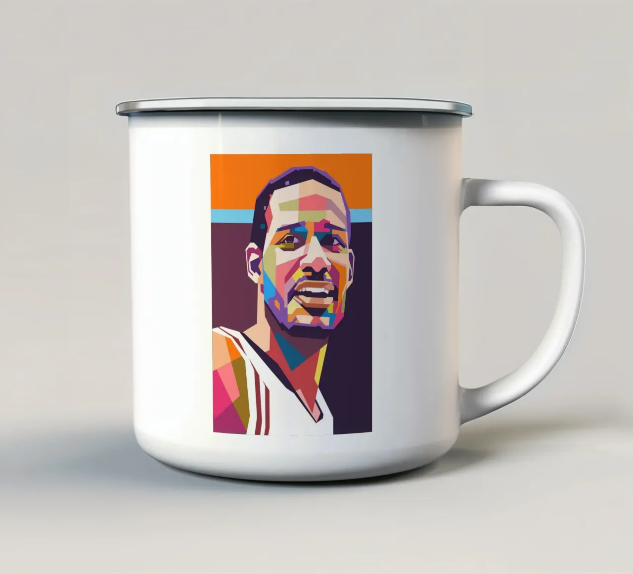Trevor Ariza giocatore di basket tazza in smalto da Hantamrata