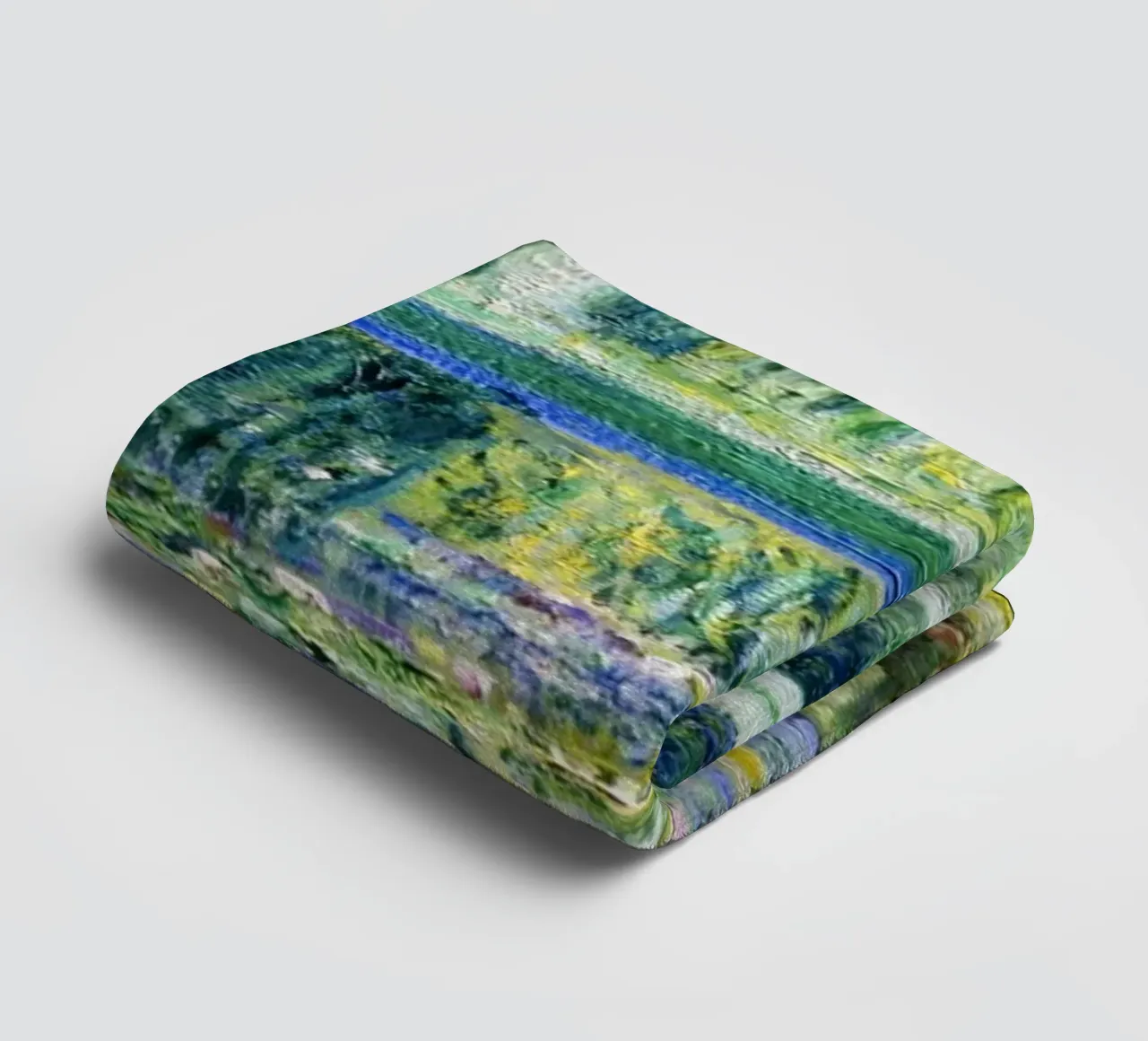 Le ninfee e il ponte giapponese di Claude Monet asciugamano da bagno da Monet Art Prints
