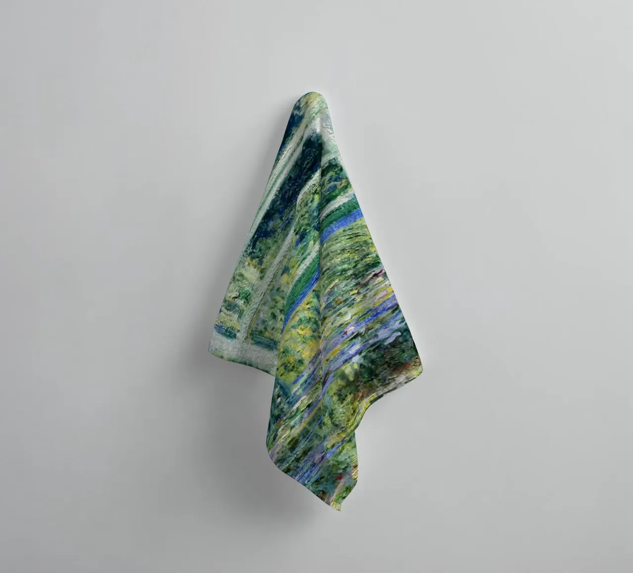 Le ninfee e il ponte giapponese di Claude Monet asciugamano da bagno da Monet Art Prints