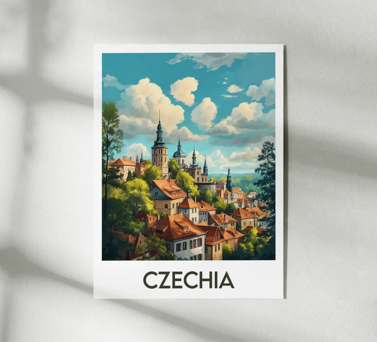 Czech poster acrylic glass by Frame the World