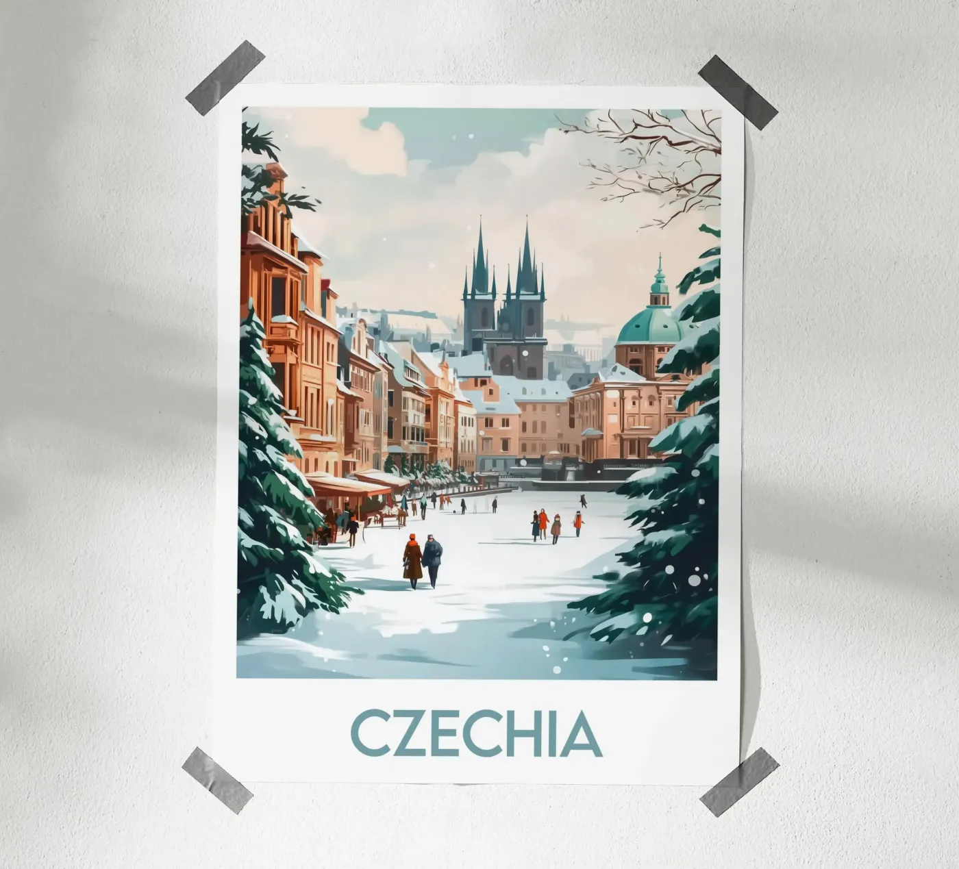 Poster Tschechien Poster von Frame the World