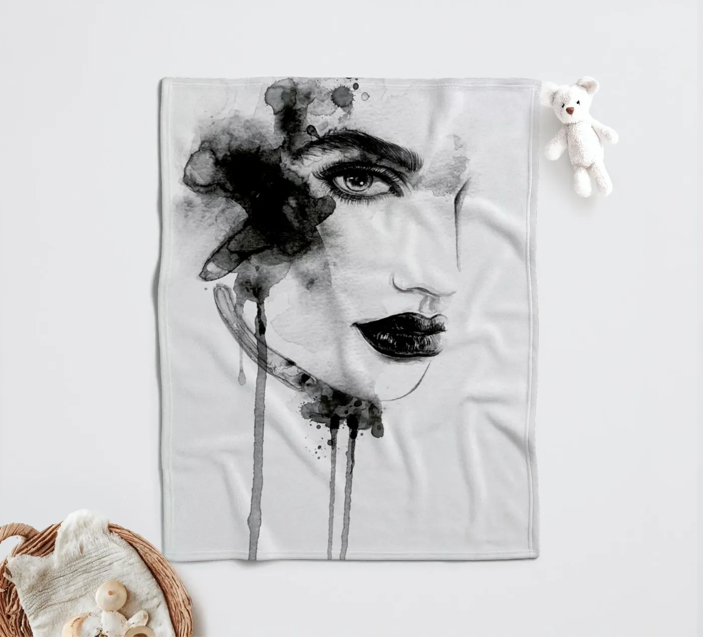 Rosemary Fleecedecke von Graphite