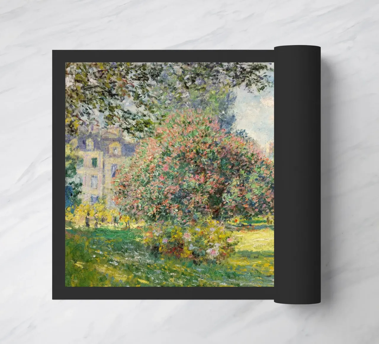 Paesaggio di Claude Monet: Il parco Monceau (1876) zerbino da Monet Art Prints