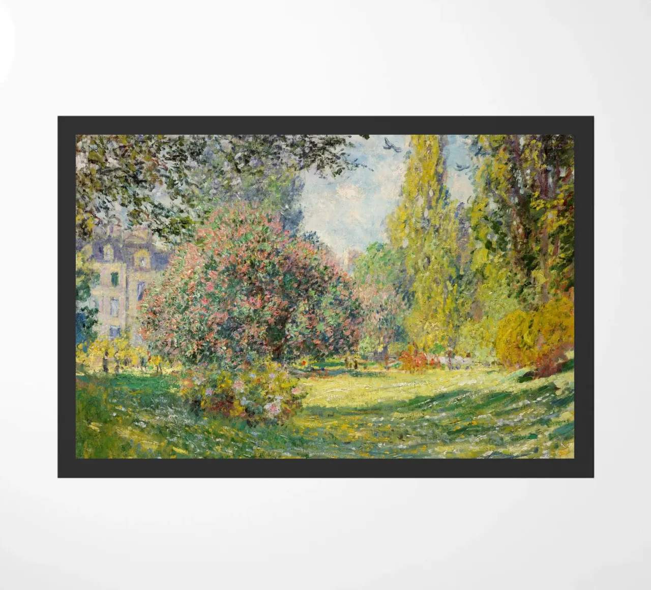 Paesaggio di Claude Monet: Il parco Monceau (1876) zerbino da Monet Art Prints