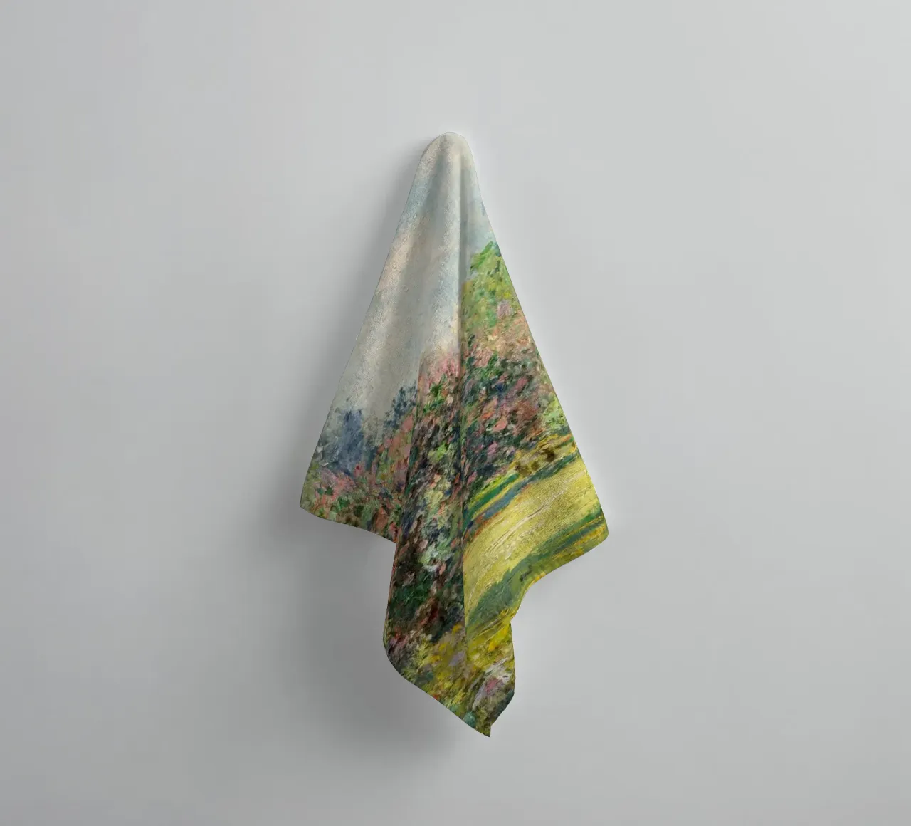 Claude Monet's Landscape: The Parc Monceau (1876) towel by Monet Art Prints