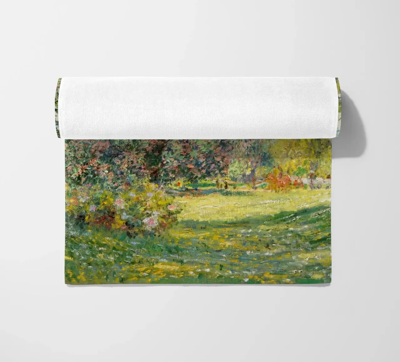 Paesaggio di Claude Monet: Il parco Monceau (1876) telo mare da Monet Art Prints