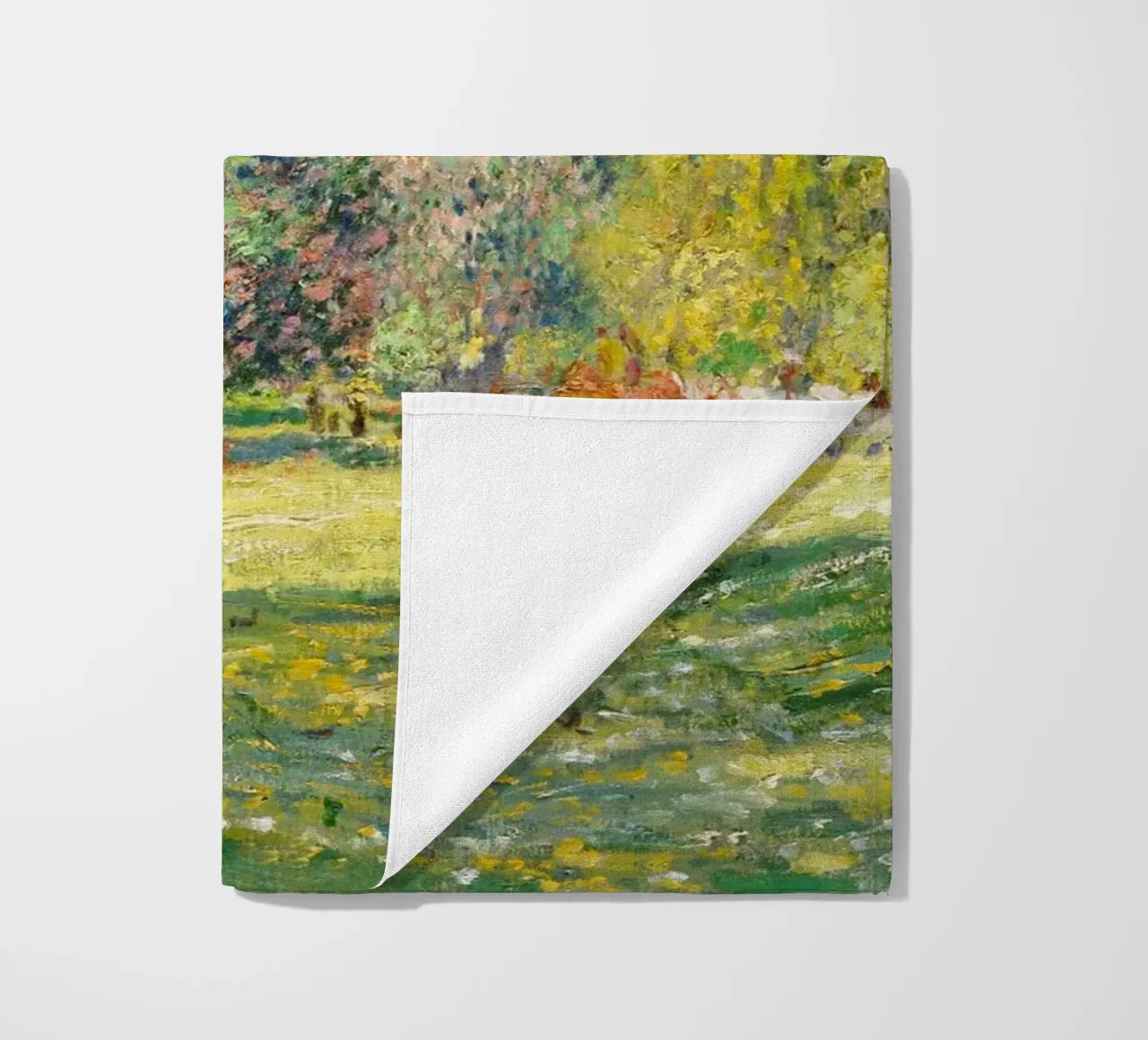 Paesaggio di Claude Monet: Il parco Monceau (1876) telo mare da Monet Art Prints