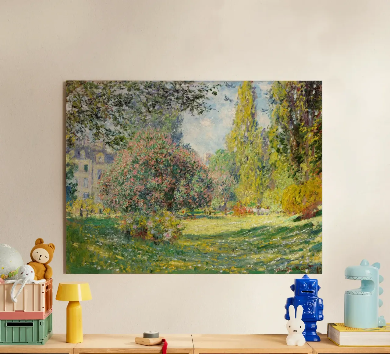 Claude Monet's Landscape: The Parc Monceau (1876) acrylic glass by Monet Art Prints