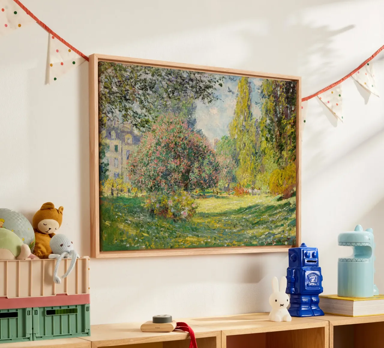Paysage de Claude Monet : Le Parc Monceau (1876) toile de Monet Art Prints