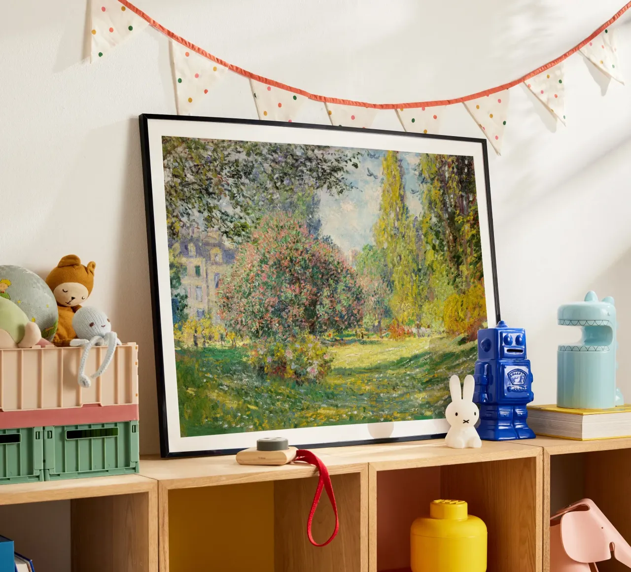 Paesaggio di Claude Monet: Il parco Monceau (1876) carta hahnemühle da Monet Art Prints