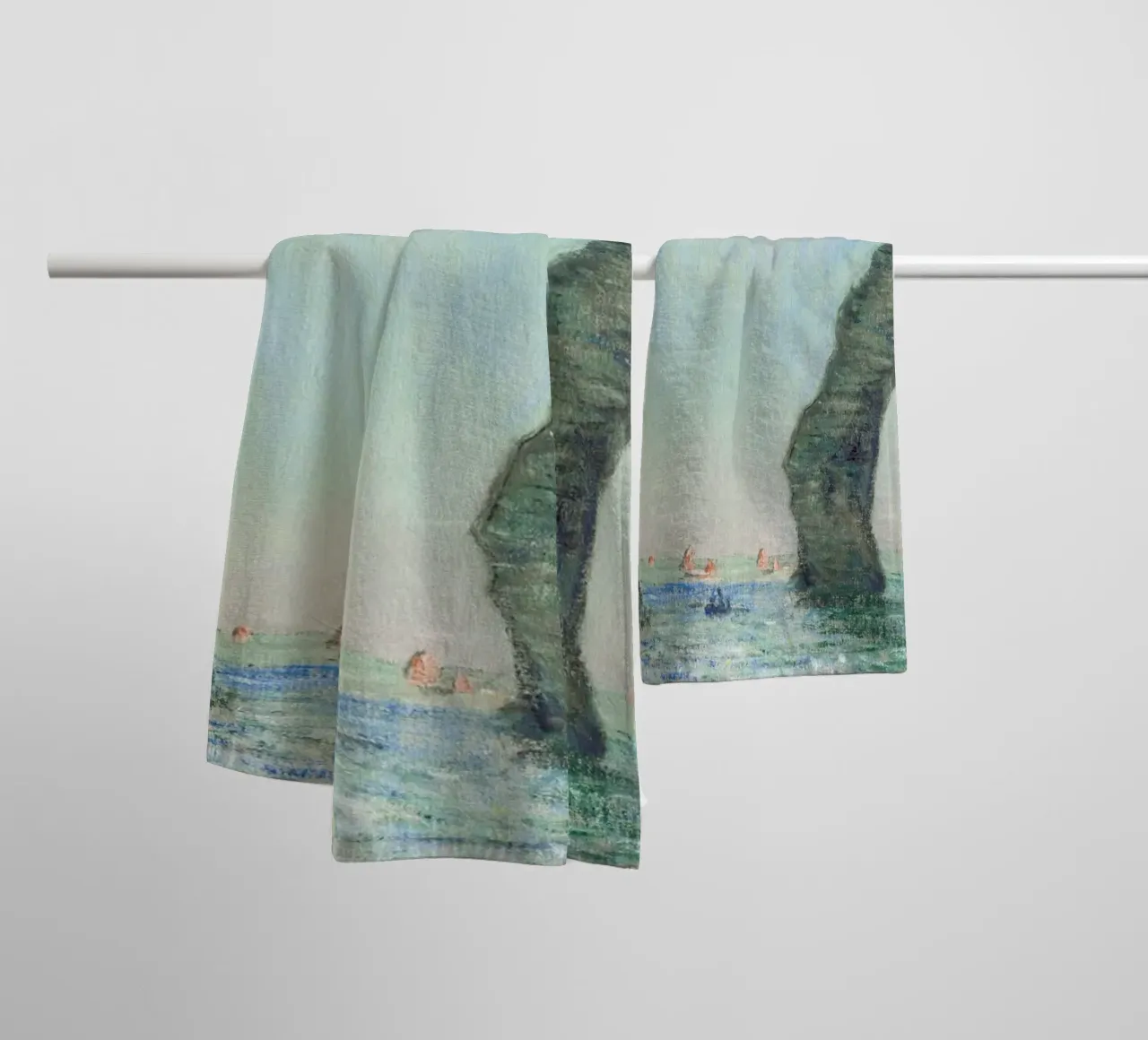Claude Monet's The Cliffs at Étretat (1885 towel by Venus Art