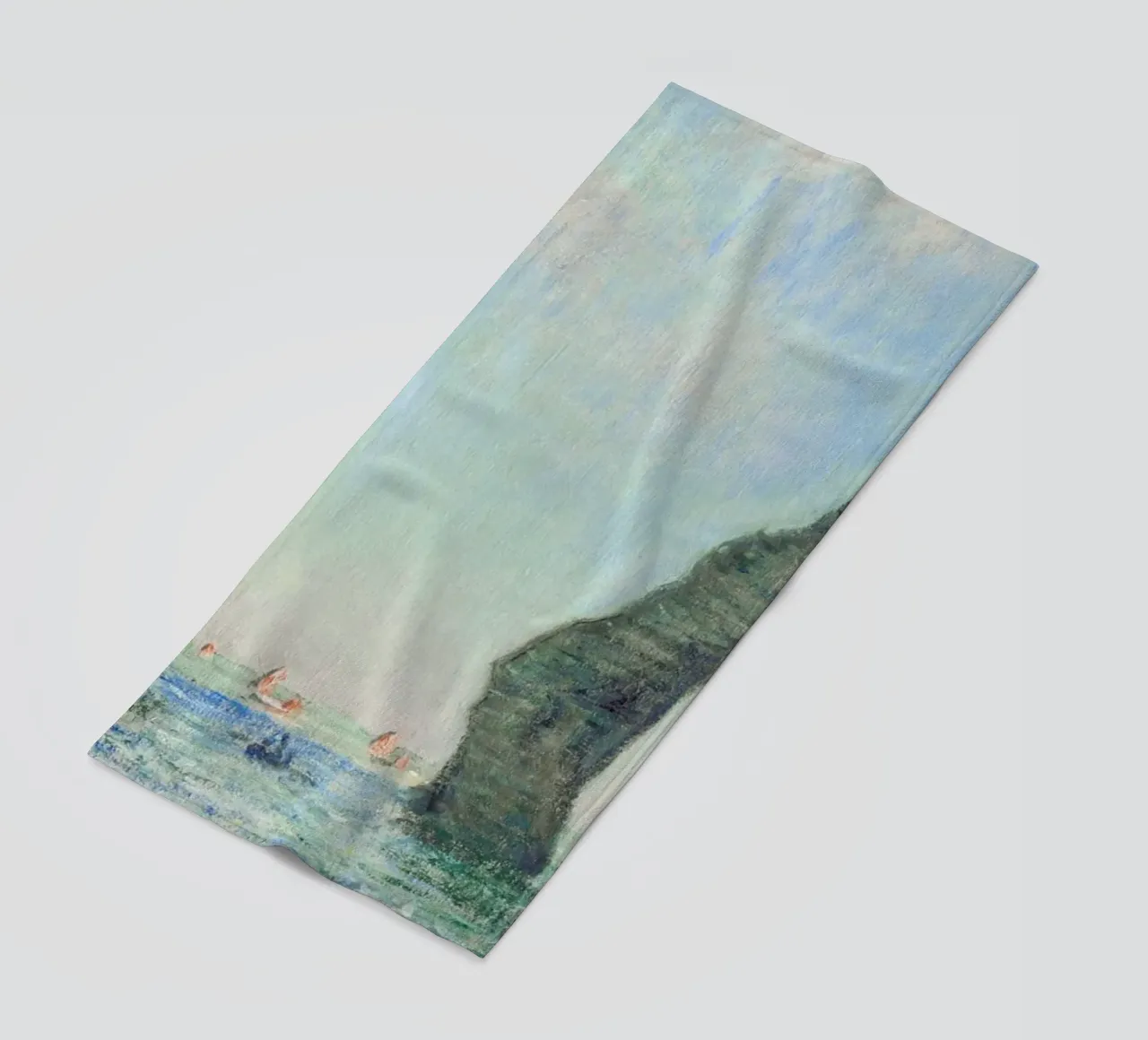 Claude Monet's The Cliffs at Étretat (1885 beach towel by Venus Art