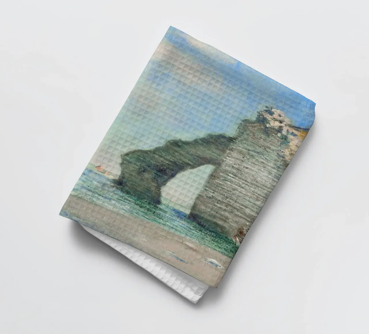 Le scogliere di Étretat di Claude Monet (1885) canovaccio da cucina da Venus Art