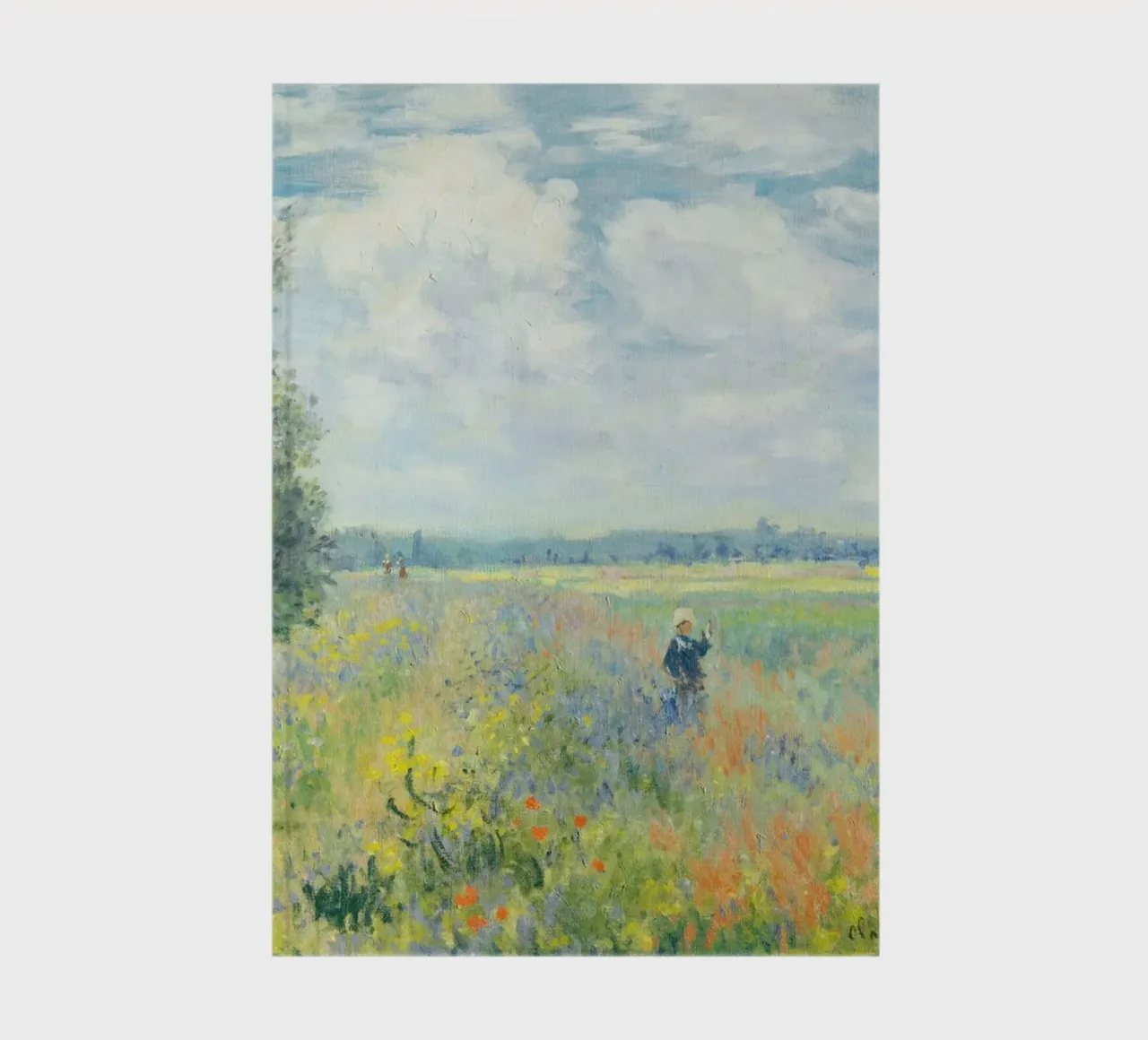 Poppy Fields near Argenteuil (1875 2) by Claude Monet notebook by Monet Art Prints