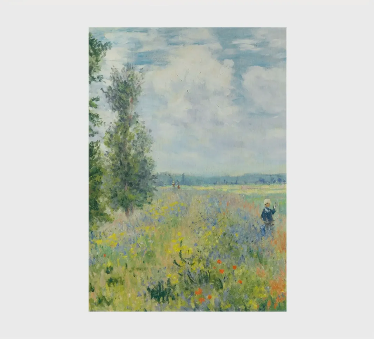 Poppy Fields near Argenteuil (1875 2) by Claude Monet notebook by Monet Art Prints