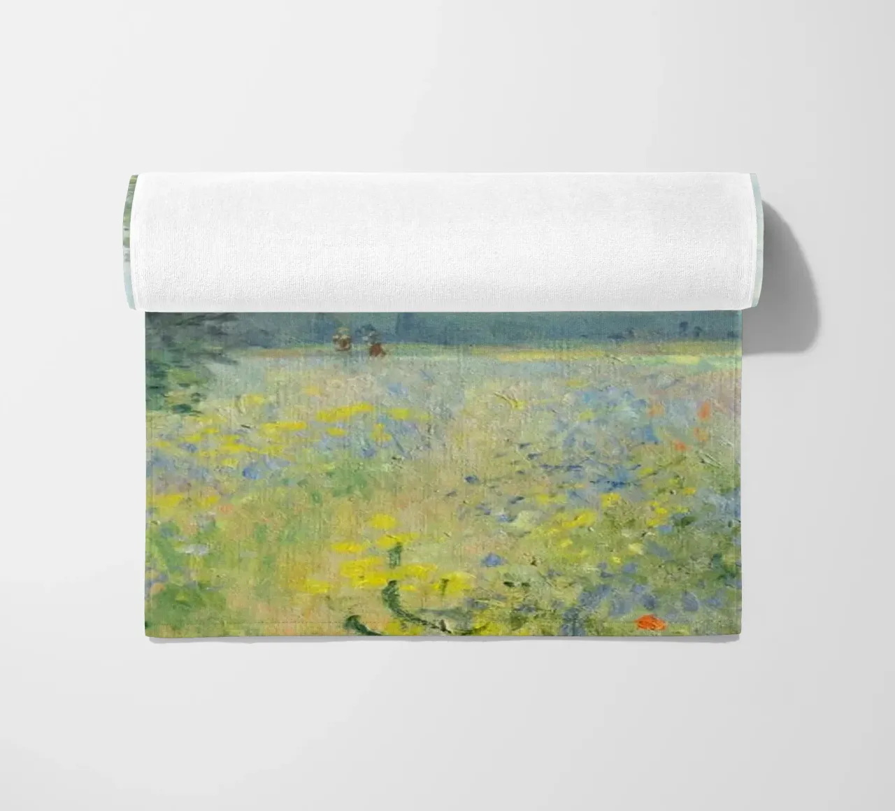 Mohnfelder bei Argenteuil (1875 2) von Claude Monet Strandtuch von Monet Art Prints