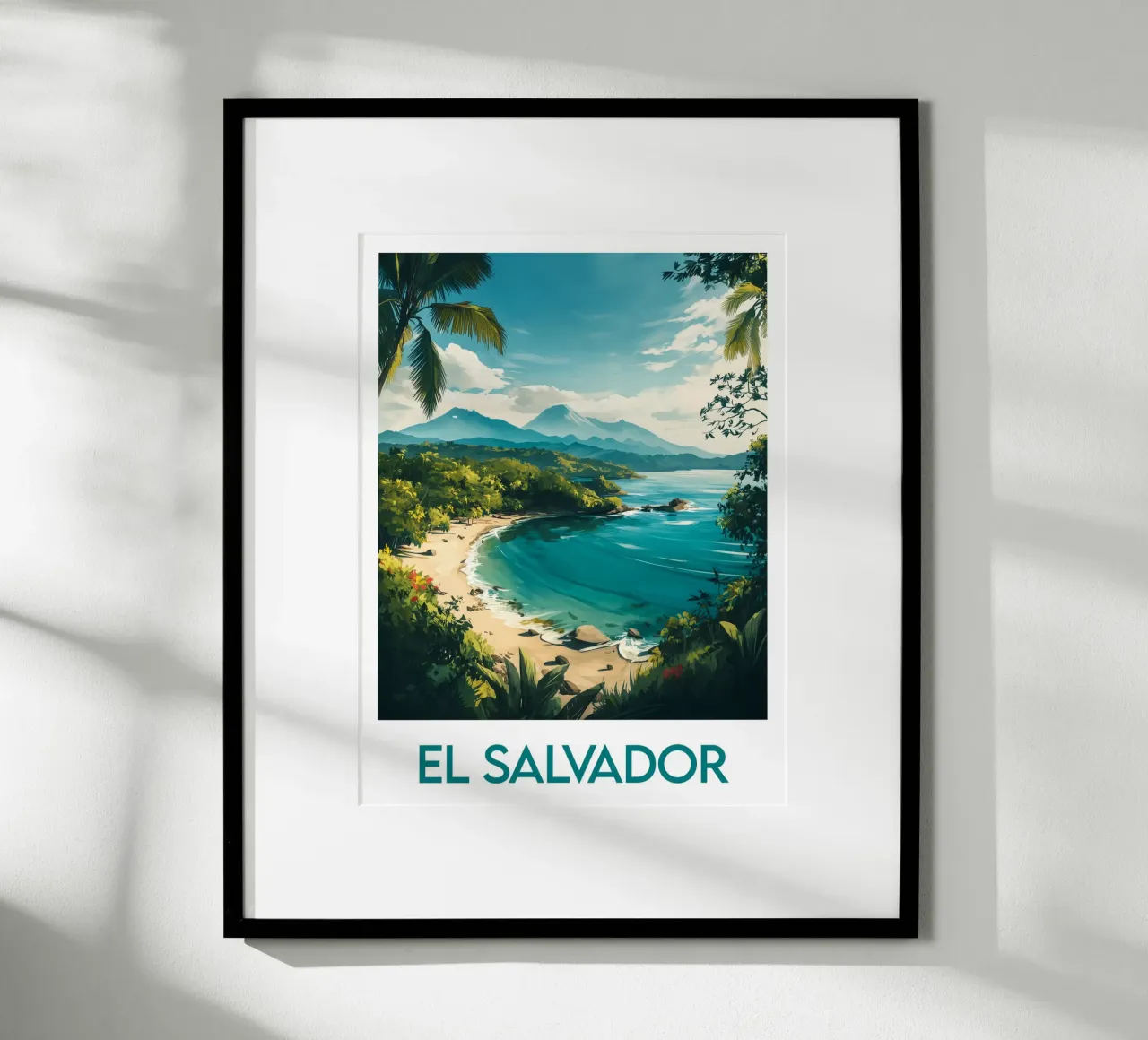 Affiche El Salvador poster con telaio in plastica da Frame the World