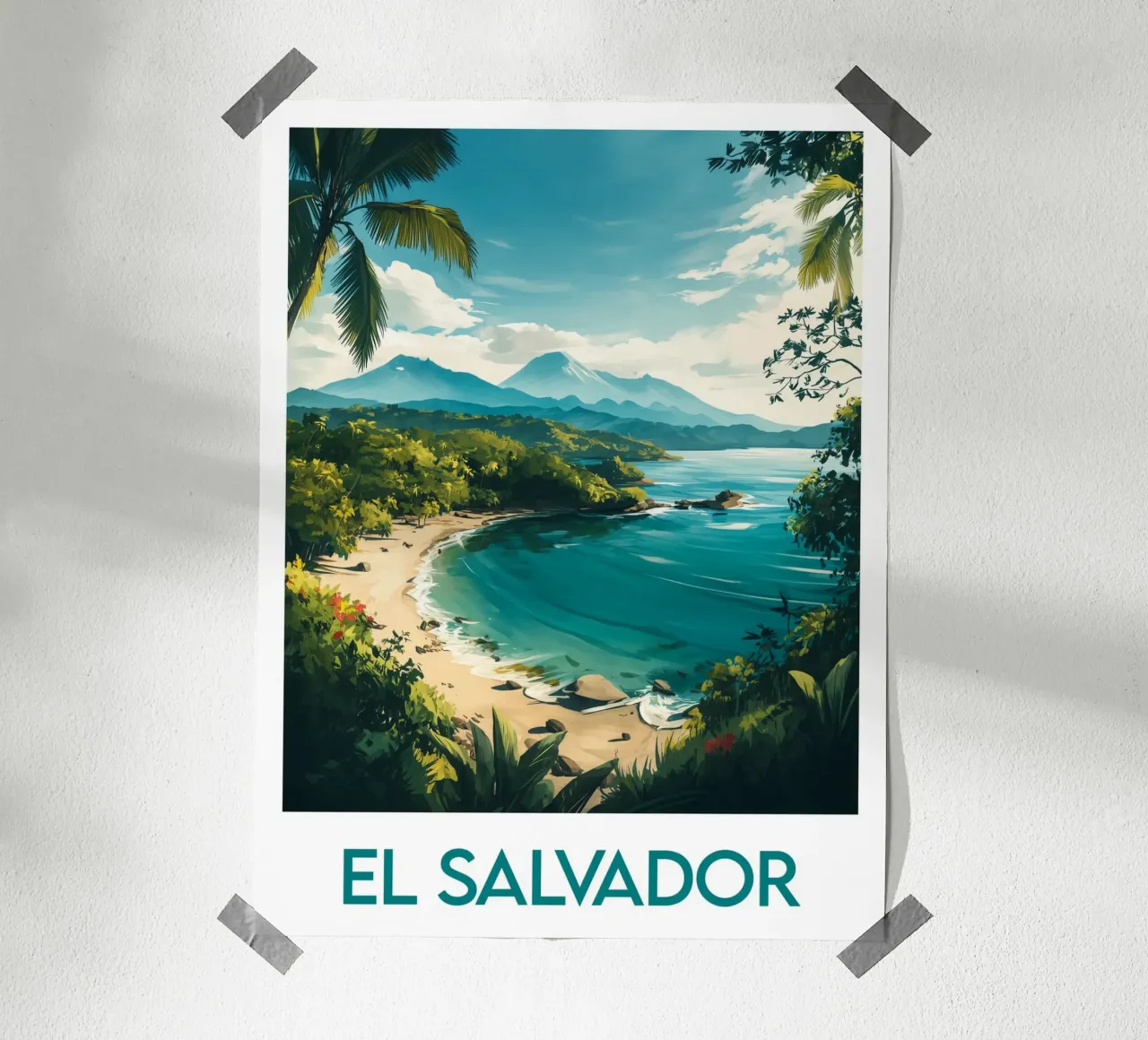 Affiche El Salvador poster con telaio in plastica da Frame the World